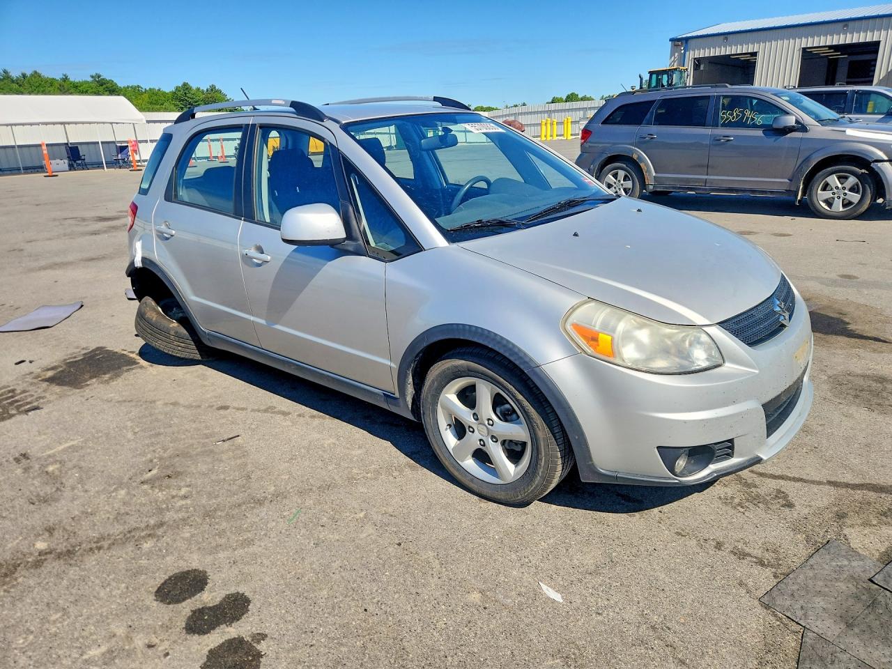 2007 Suzuki Sx4 Sport Silver vin: JS2YB417175101566