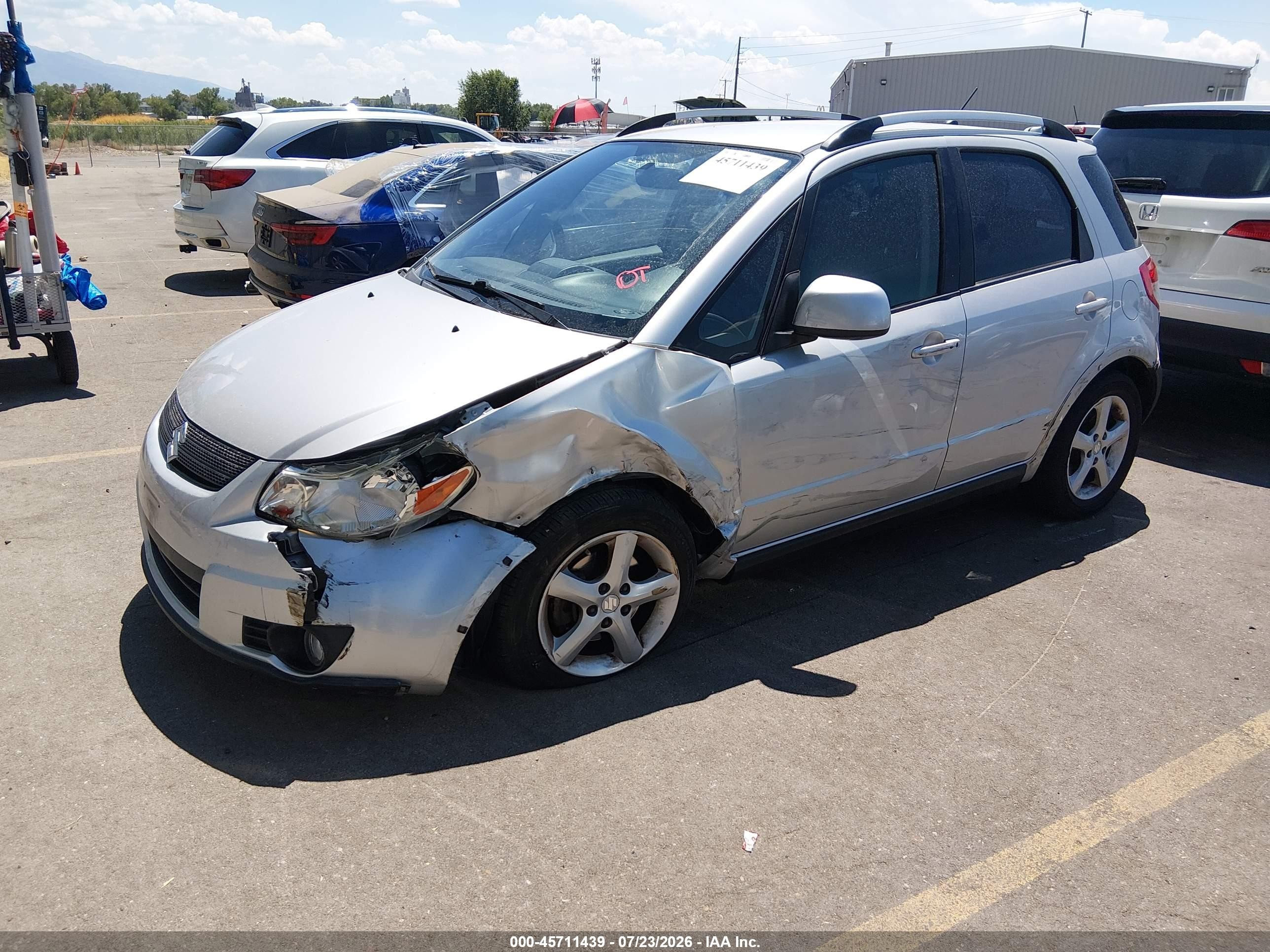 2009 Suzuki Sx4 Auto Touring Pkg Awd/man Touring Pkg Awd Silver vin: JS2YB417195101974