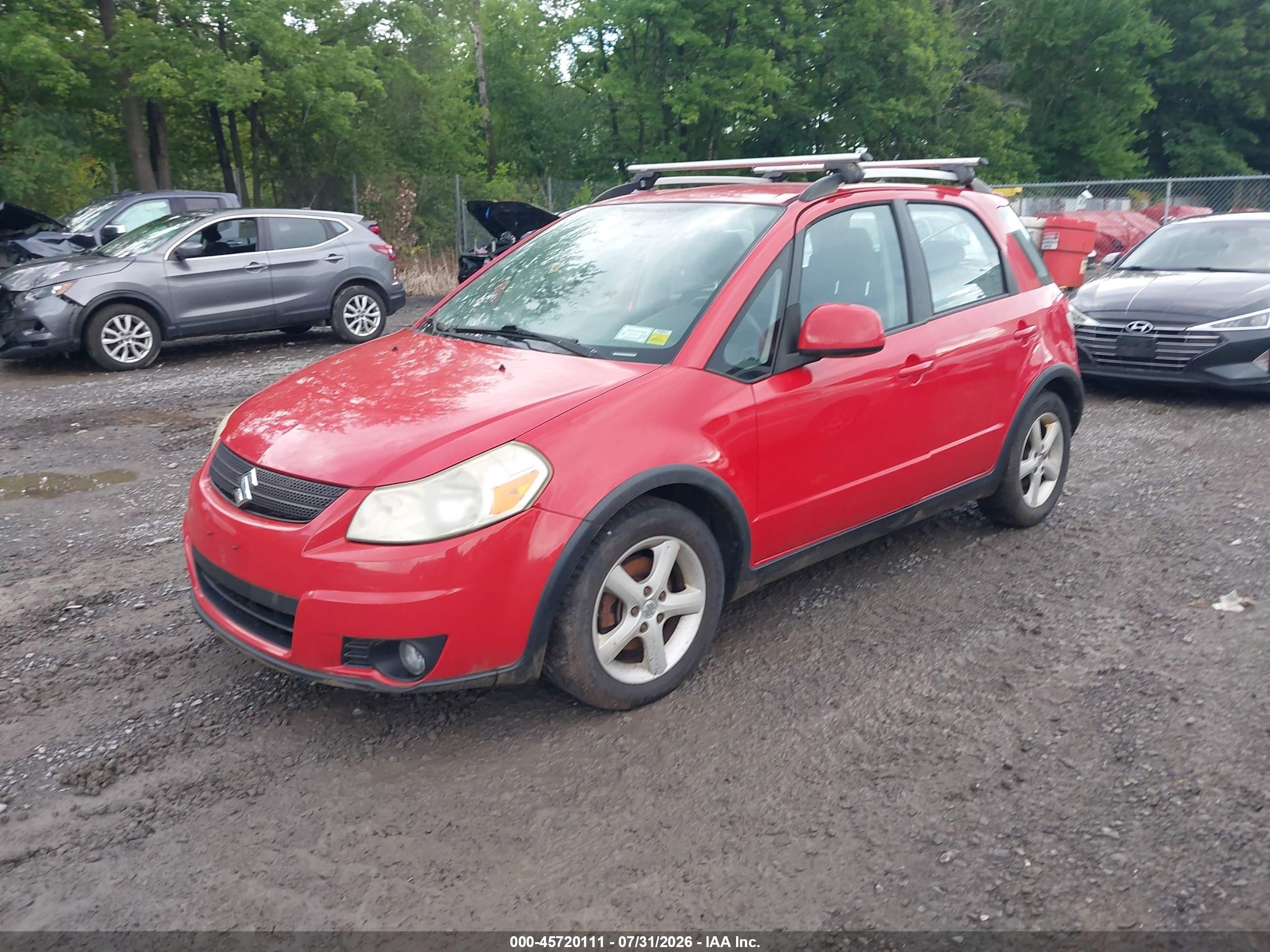 2009 Suzuki Sx4 Auto Touring Pkg Awd/man Touring Pkg Awd Red vin: JS2YB417196202426