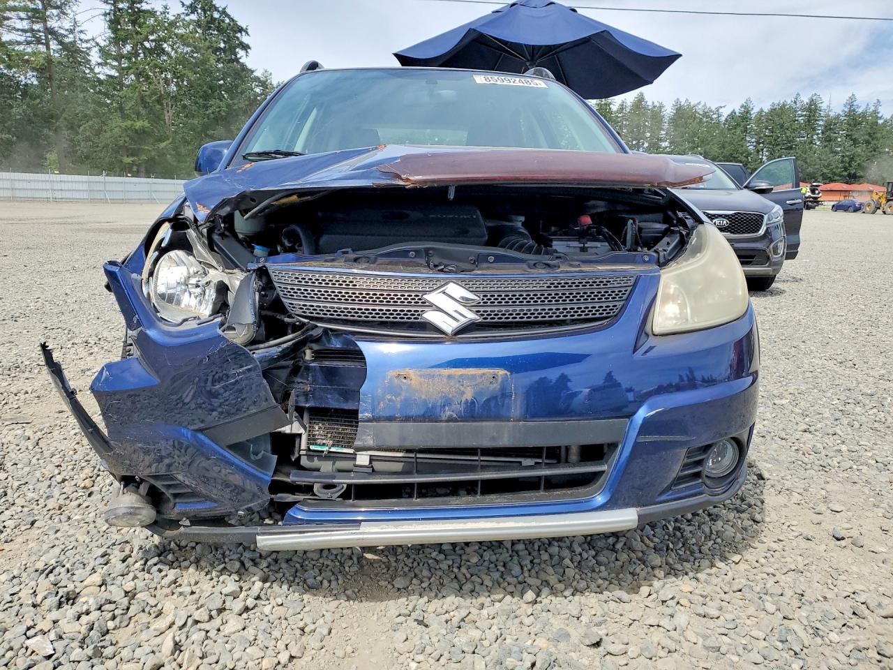 2008 Suzuki Sx4 Touring Blue vin: JS2YB417485102583