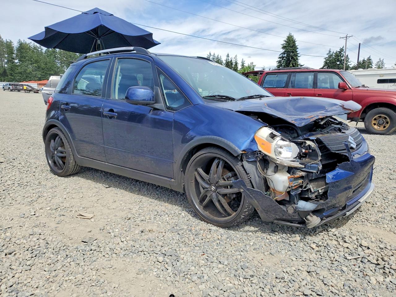 2008 Suzuki Sx4 Touring Blue vin: JS2YB417485102583