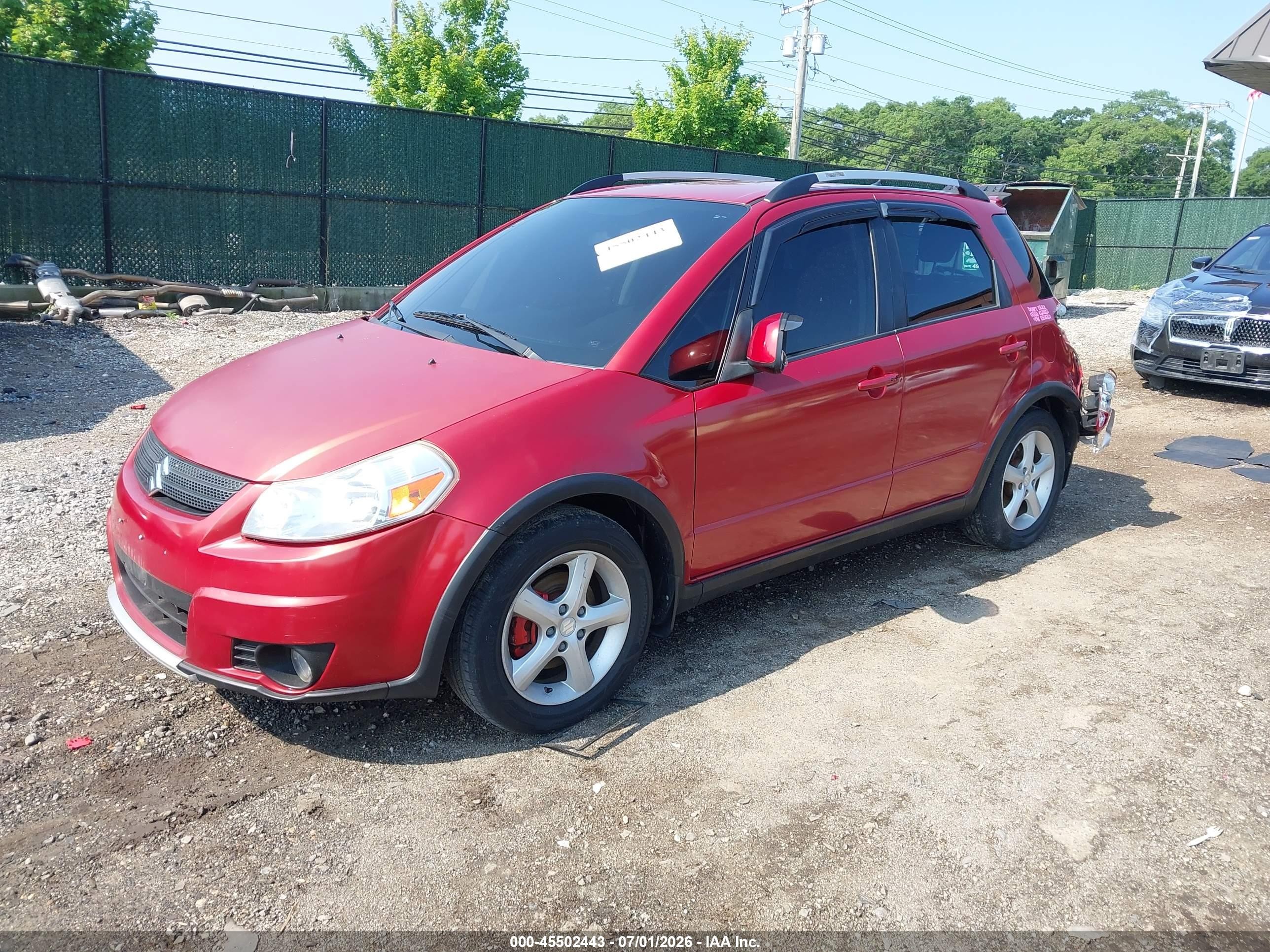 2008 Suzuki Sx4 Convenience/touring Red vin: JS2YB417685102763