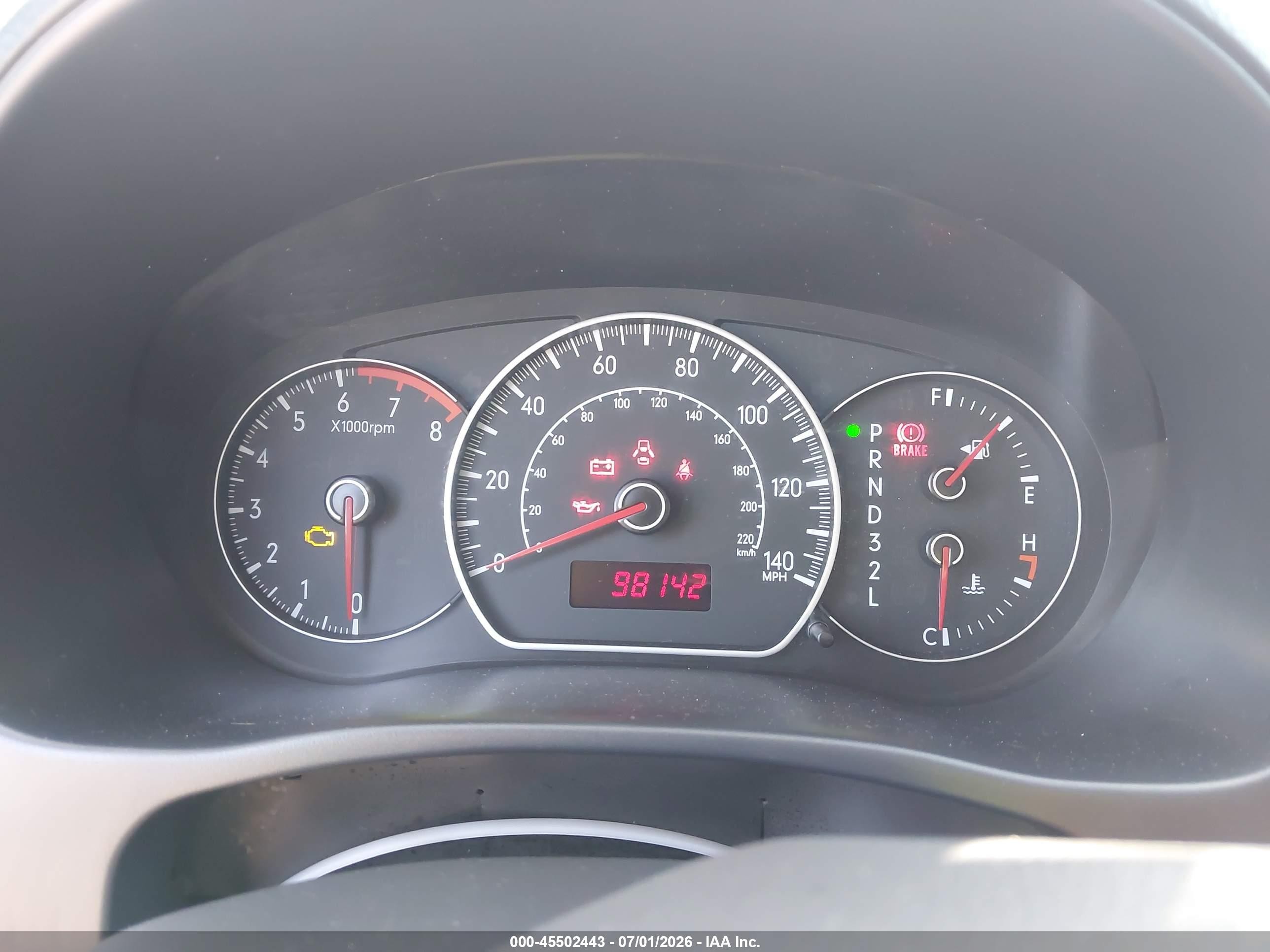 2008 Suzuki Sx4 Convenience/touring Red vin: JS2YB417685102763