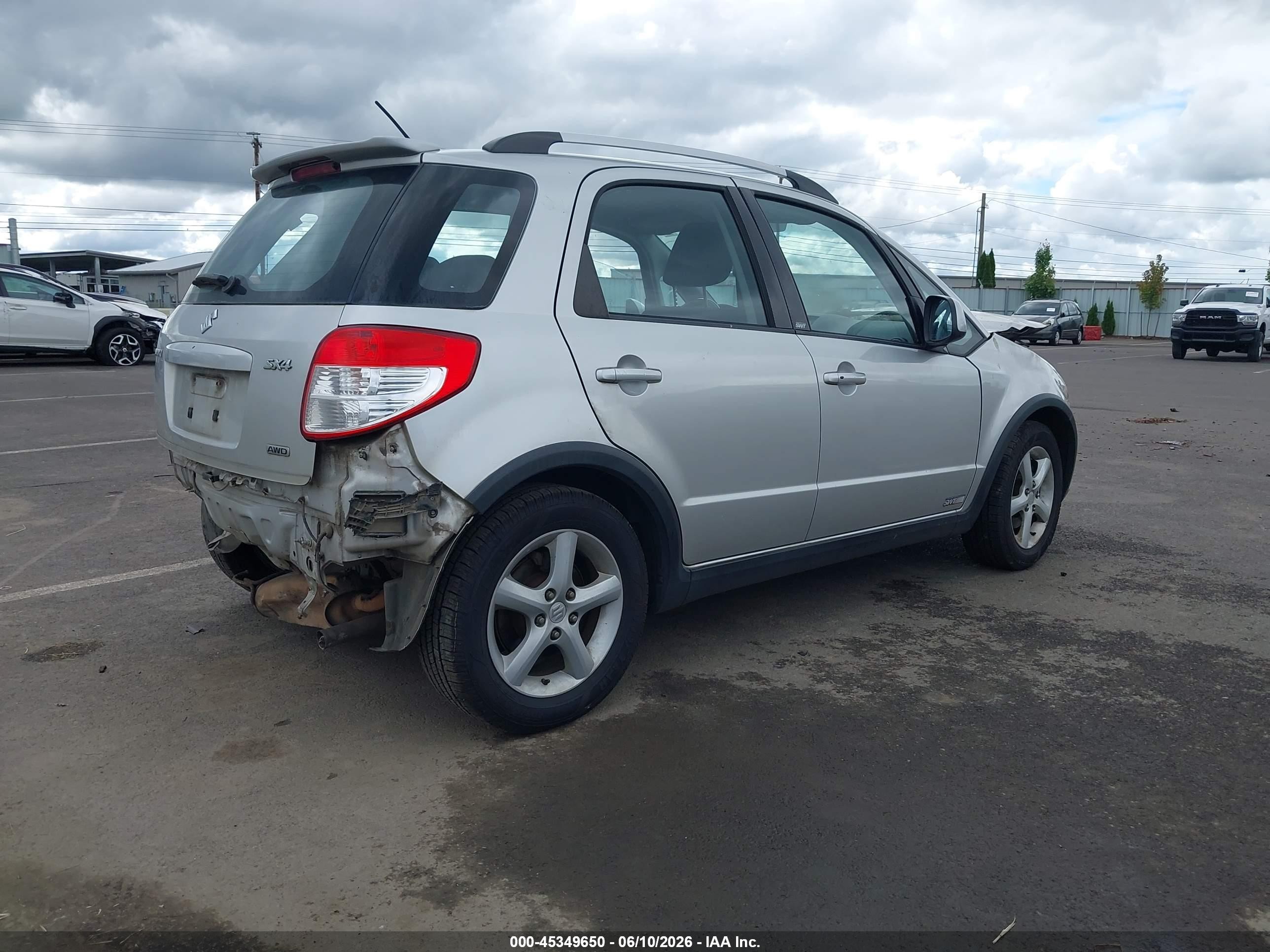 2007 Suzuki Sx4 Sport Pkg Silver vin: JS2YB417775100972