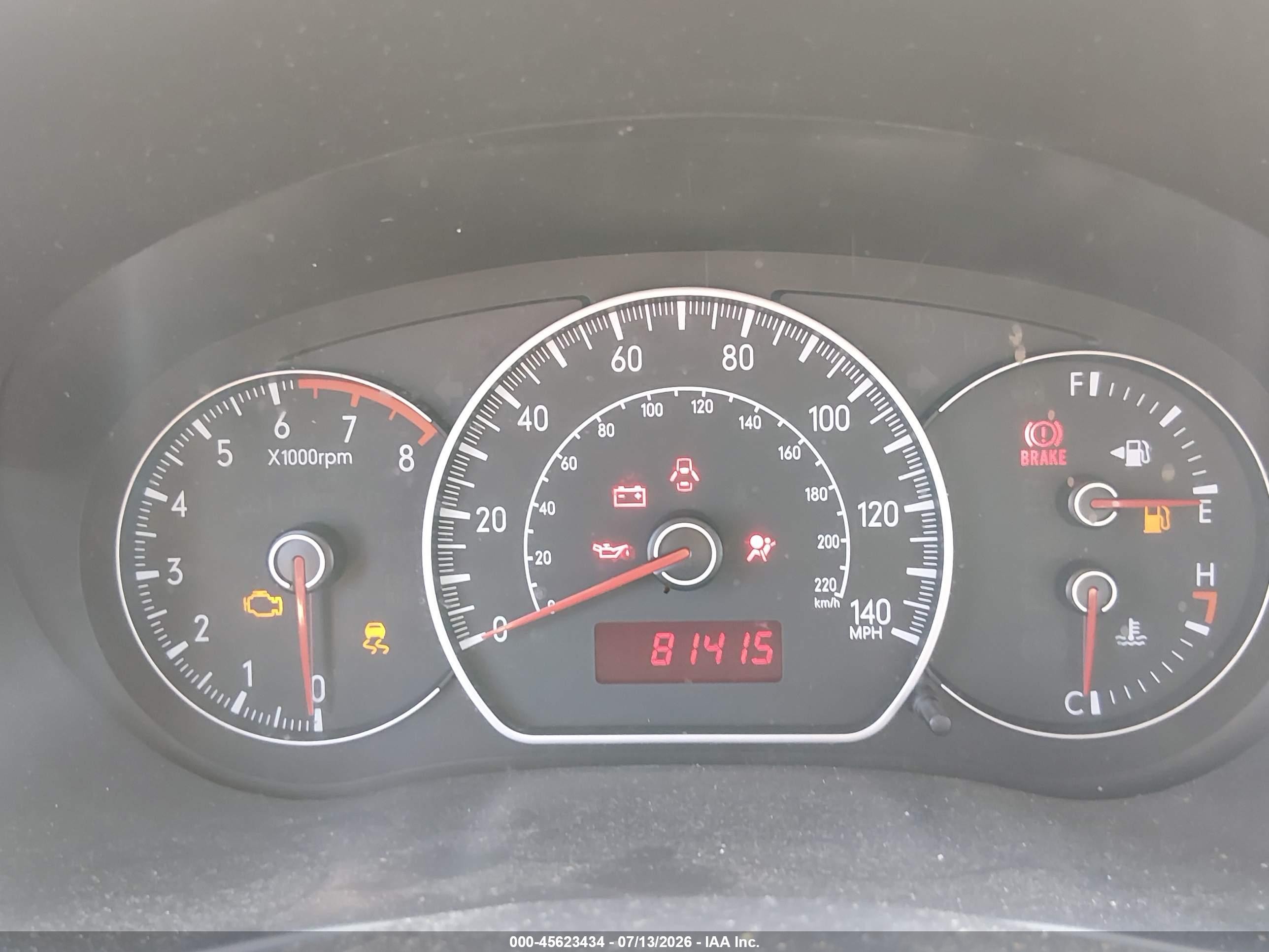 2008 Suzuki Sx4 Convenience/touring Красный vin: JS2YB417885102912