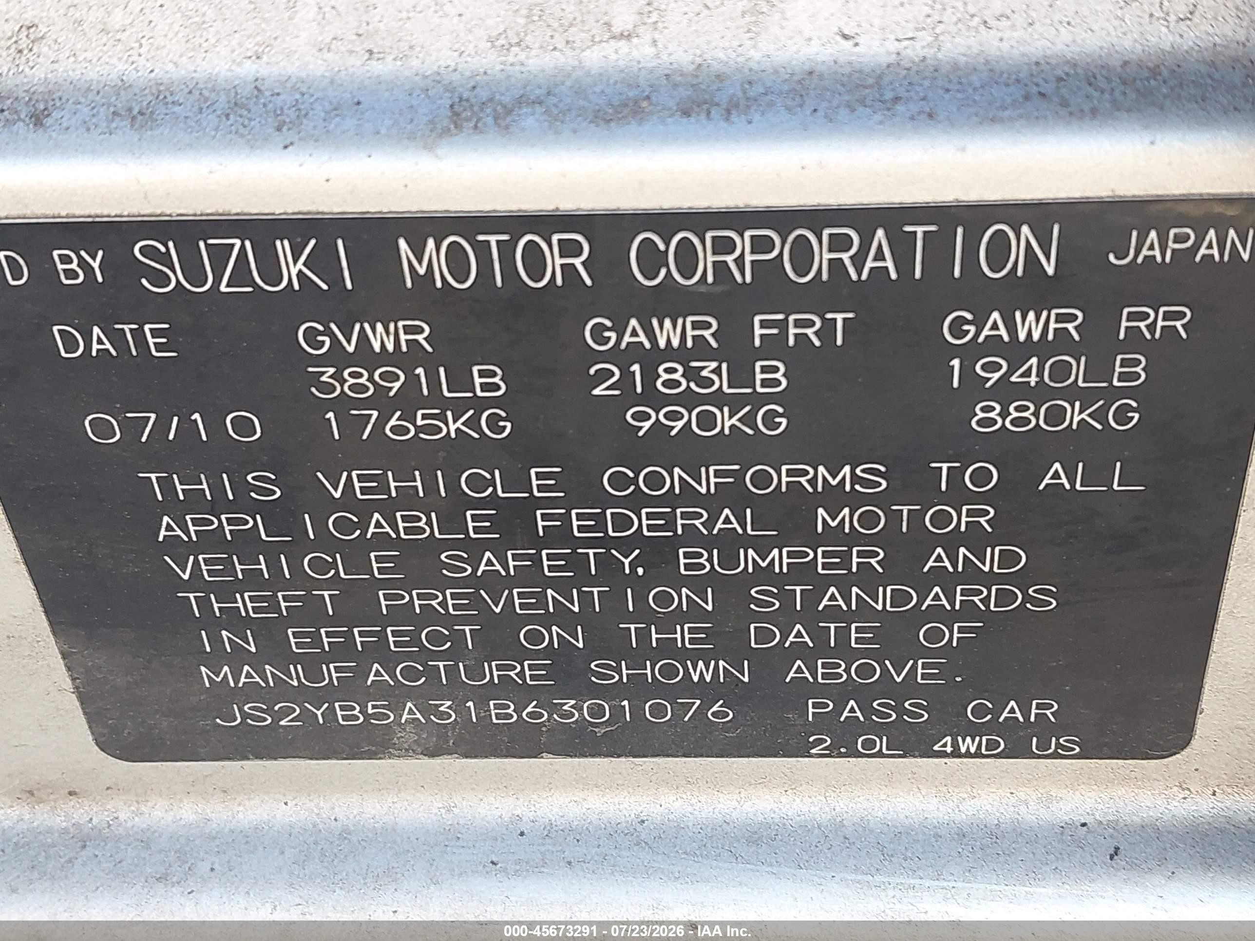 2011 Suzuki Sx4 Premium/tech Valu Pkg (nav) Серебряный vin: JS2YB5A31B6301076