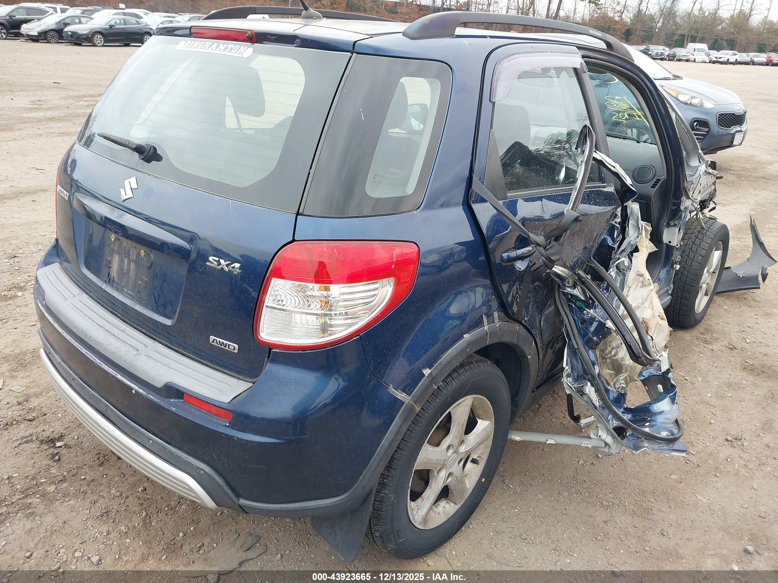 2010 Suzuki Sx4 Technology Blue vin: JS2YB5A35A6310104