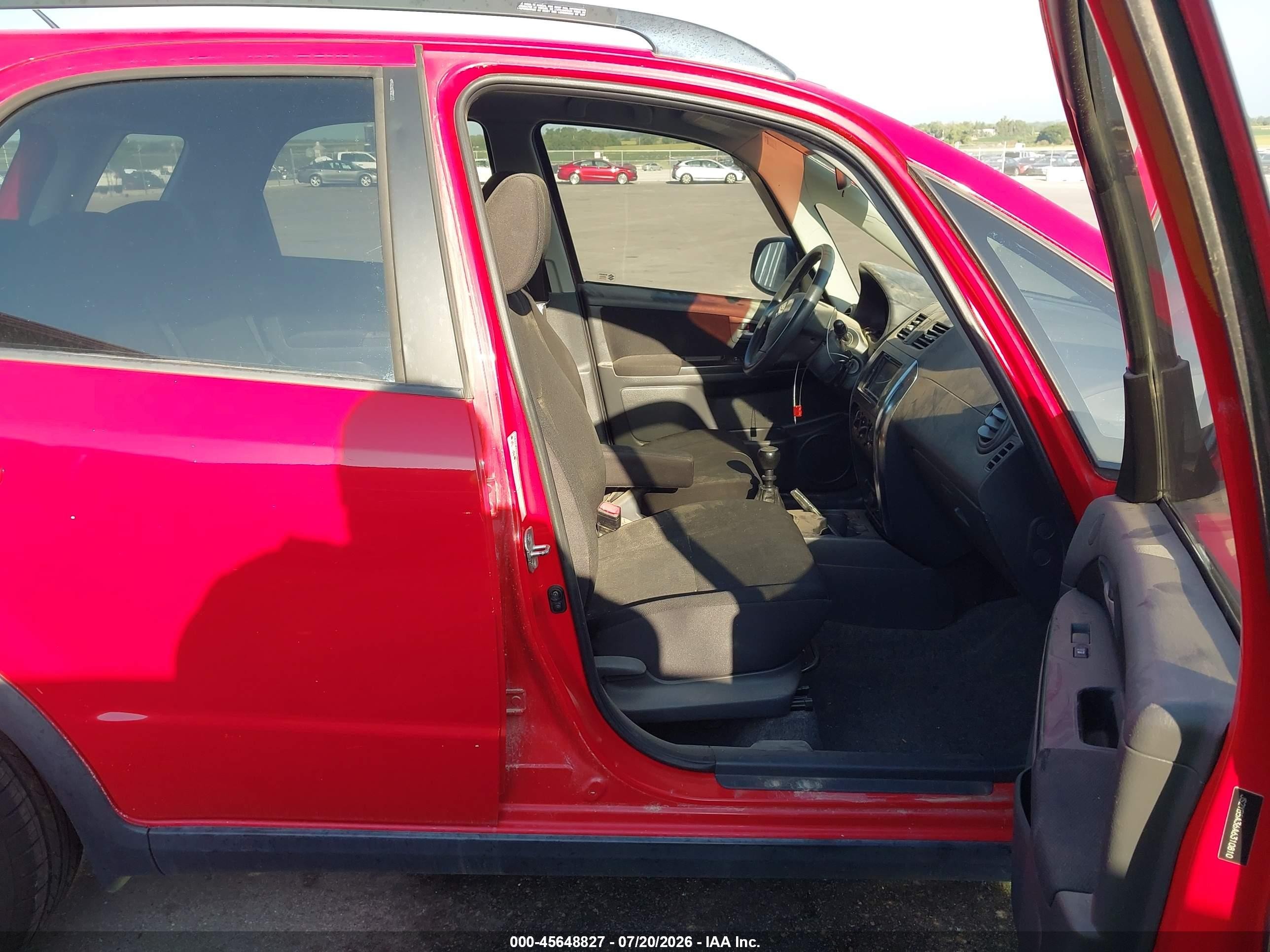 2010 Suzuki Sx4 Technology Red vin: JS2YB5A36A6310810