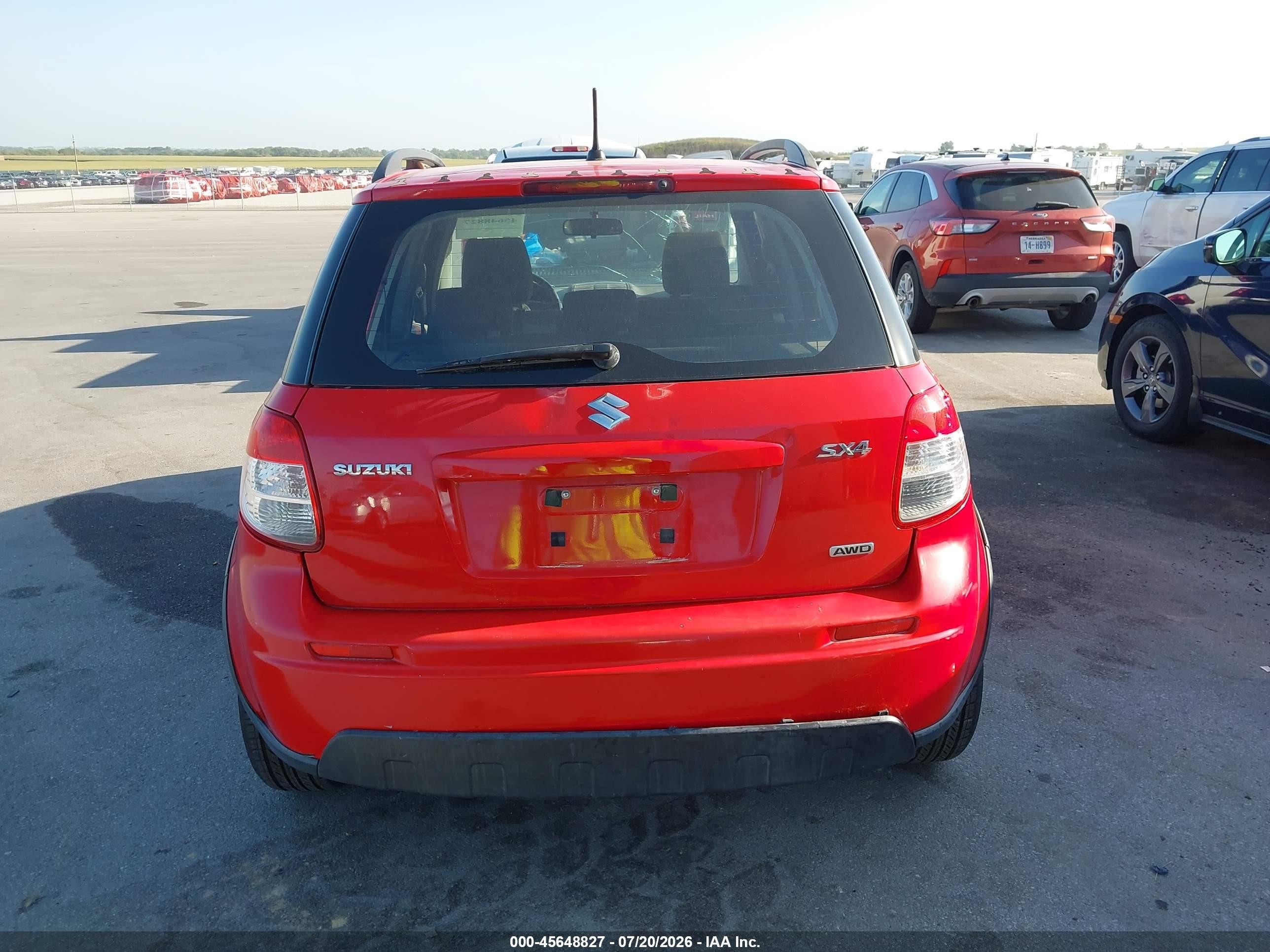 2010 Suzuki Sx4 Technology Red vin: JS2YB5A36A6310810