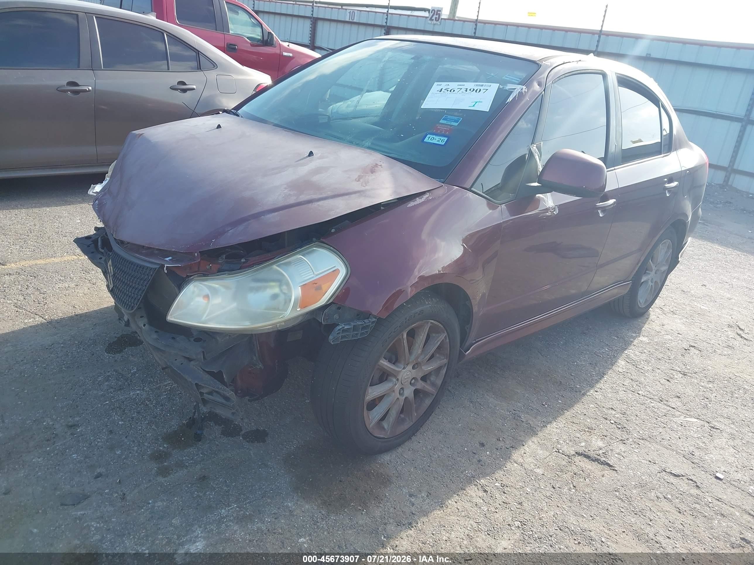 2008 Suzuki Sx4 Sport Convenience/sport Road Trip Edition Touring 2 Burgundy vin: JS2YC415185106683