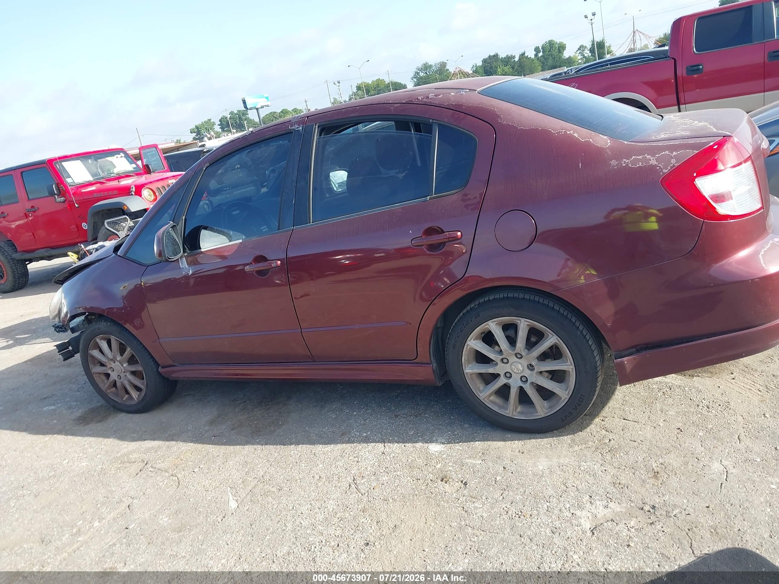 2008 Suzuki Sx4 Sport Convenience/sport Road Trip Edition Touring 2 Burgundy vin: JS2YC415185106683