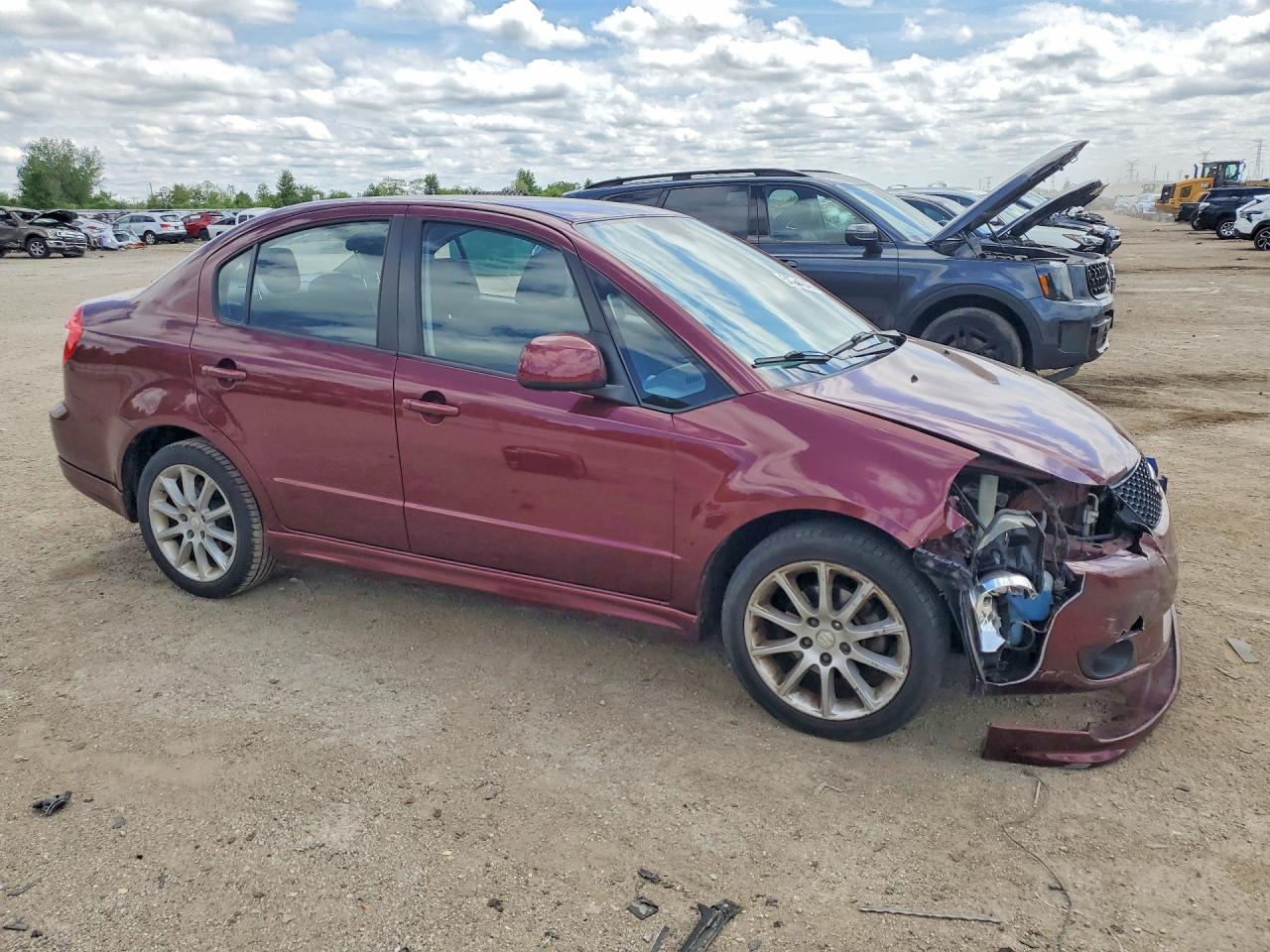 2008 Suzuki Sx4 Convenience Maroon vin: JS2YC415X85109758