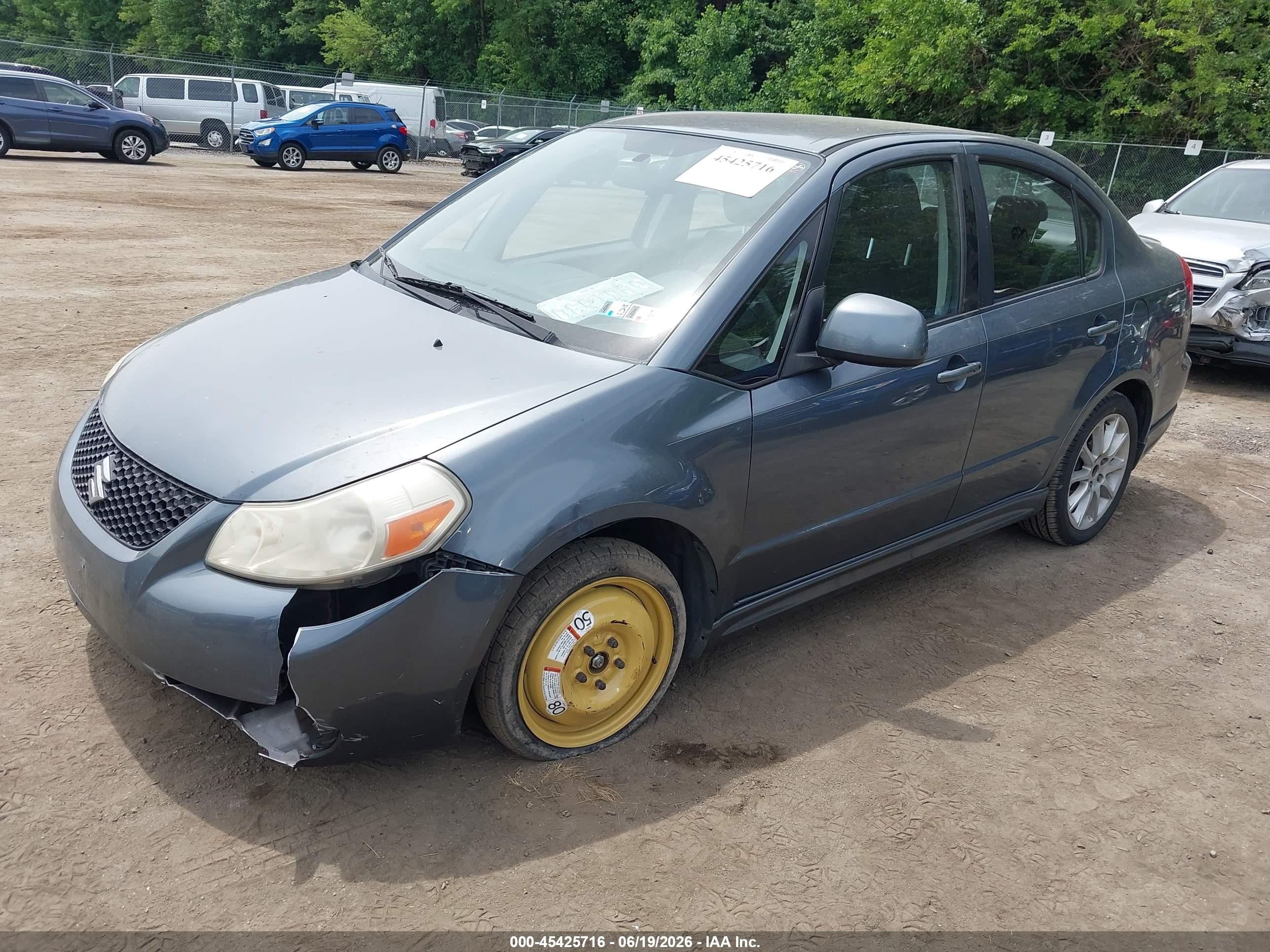 2008 Suzuki Sx4 Sport Touring 2 Gray vin: JS2YC417085100116