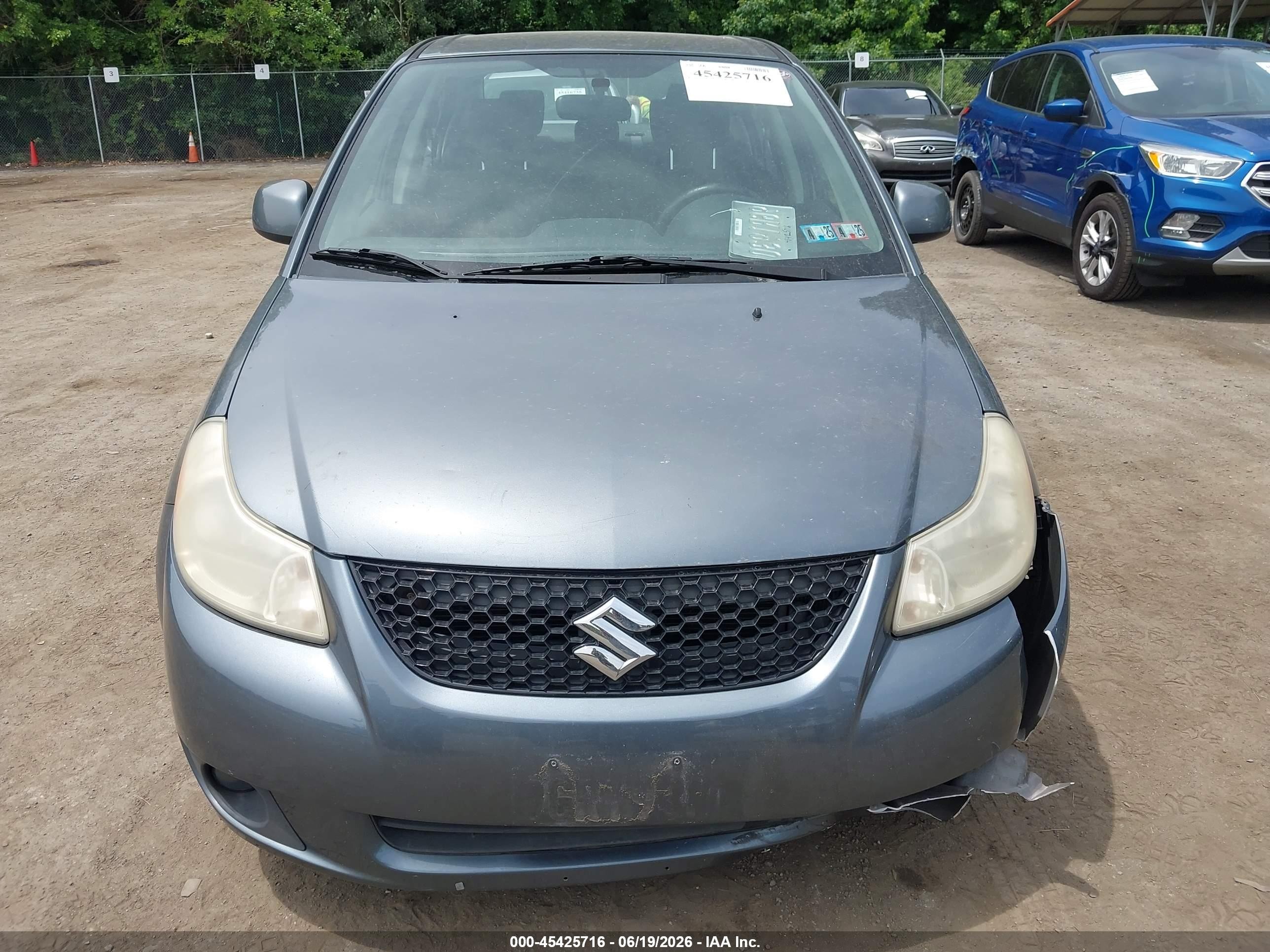 2008 Suzuki Sx4 Sport Touring 2 Gray vin: JS2YC417085100116