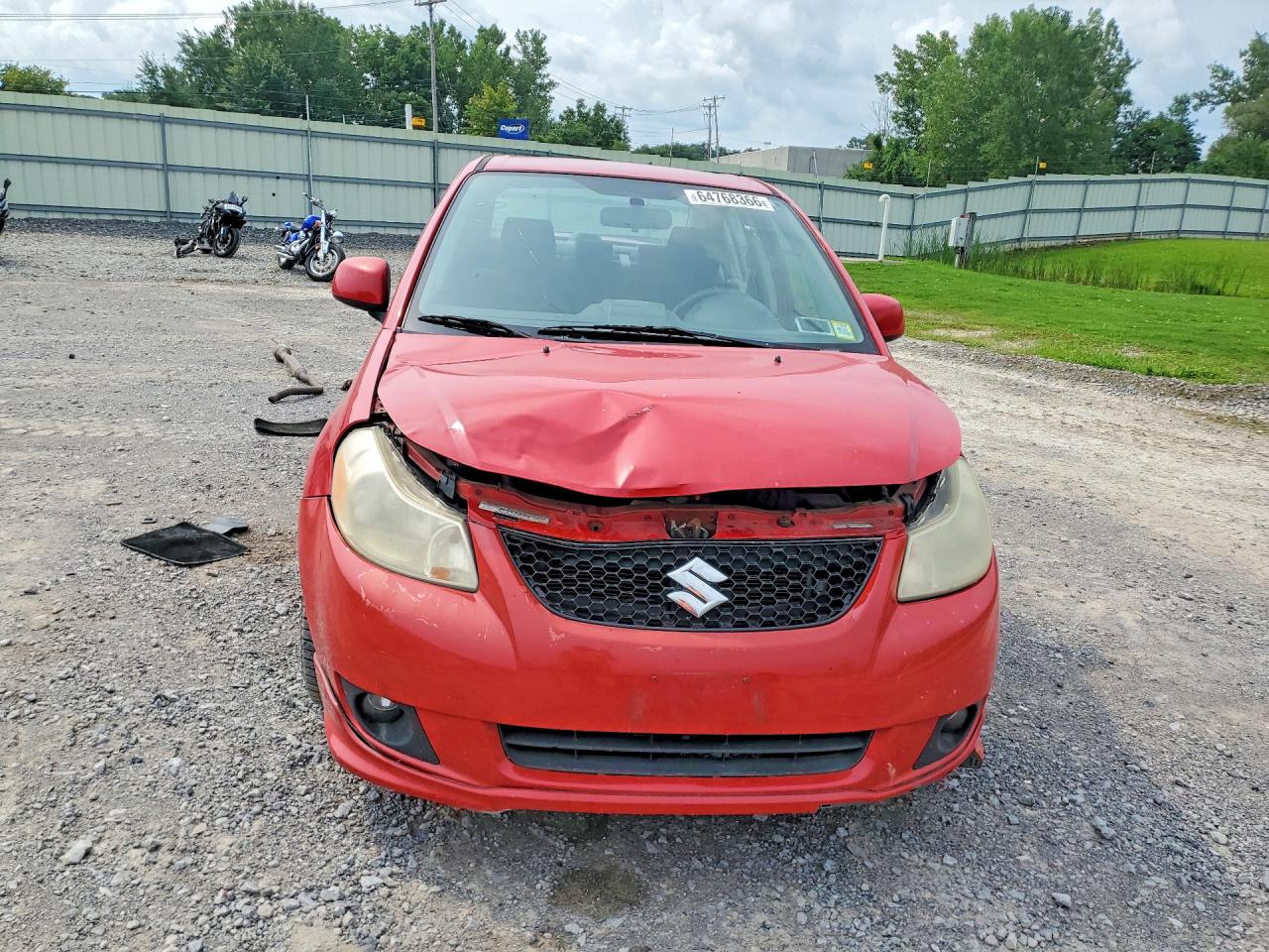 2009 Suzuki Sx4 Touring Red vin: JS2YC417X96201451