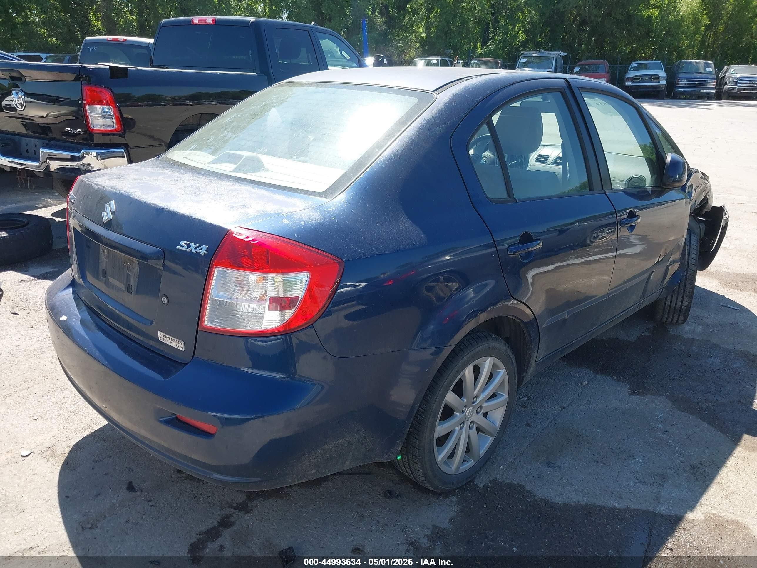 2011 Suzuki Sx4 Le/le Anniversary Edition Синий vin: JS2YC5A21B6304550