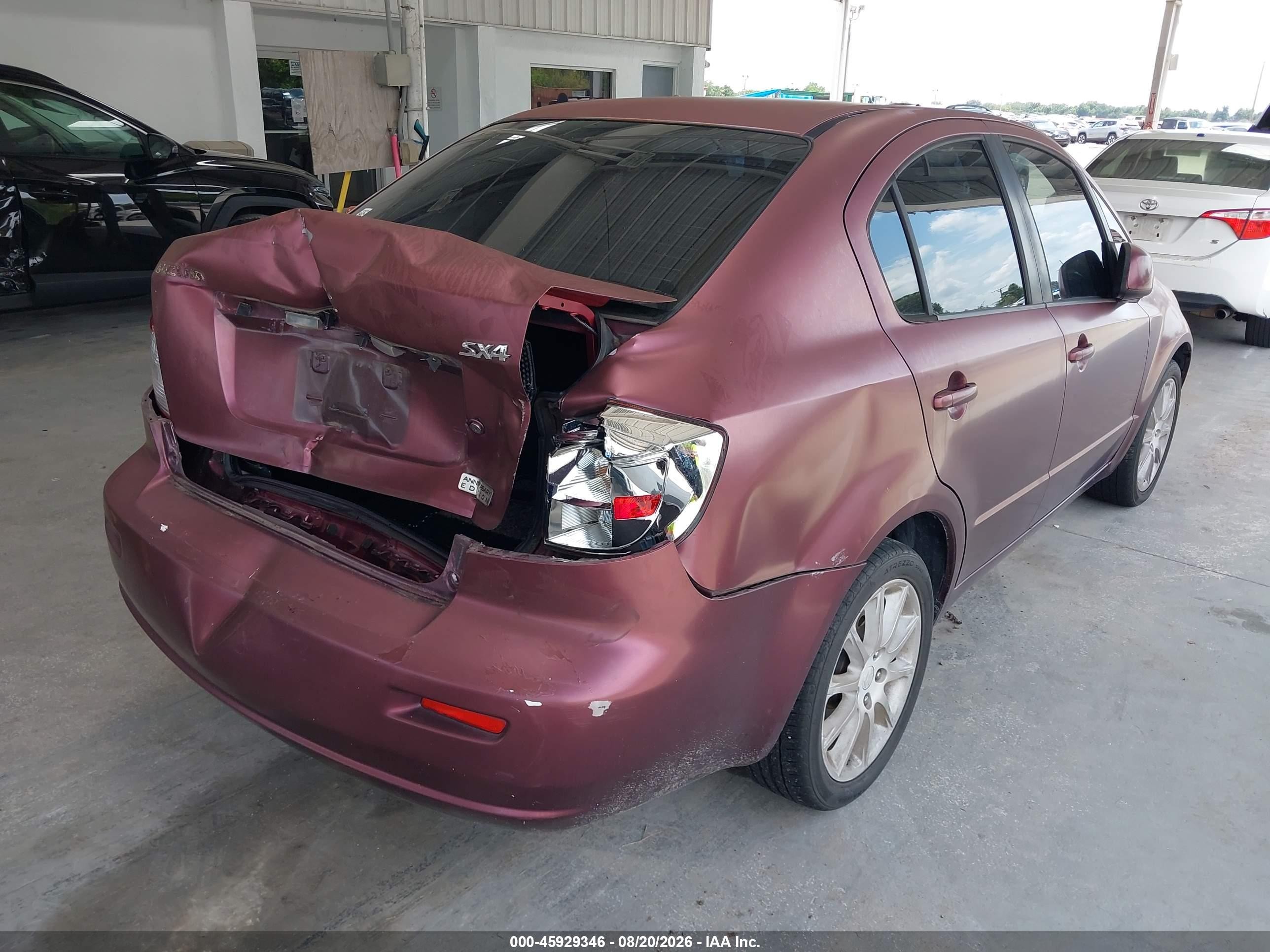 2011 Suzuki Sx4 Le/le Anniversary Edition Burgundy vin: JS2YC5A27B6303273