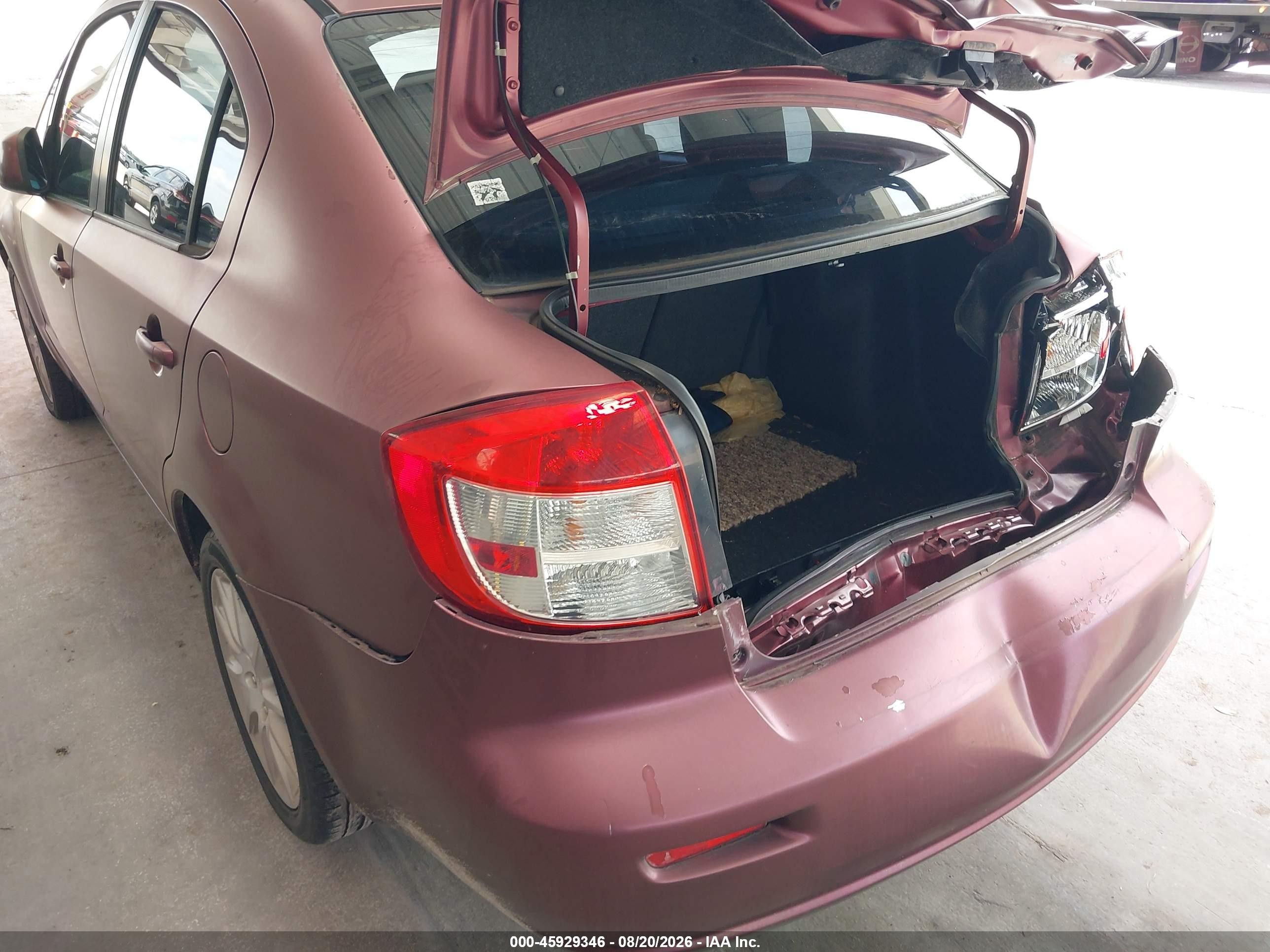 2011 Suzuki Sx4 Le/le Anniversary Edition Burgundy vin: JS2YC5A27B6303273
