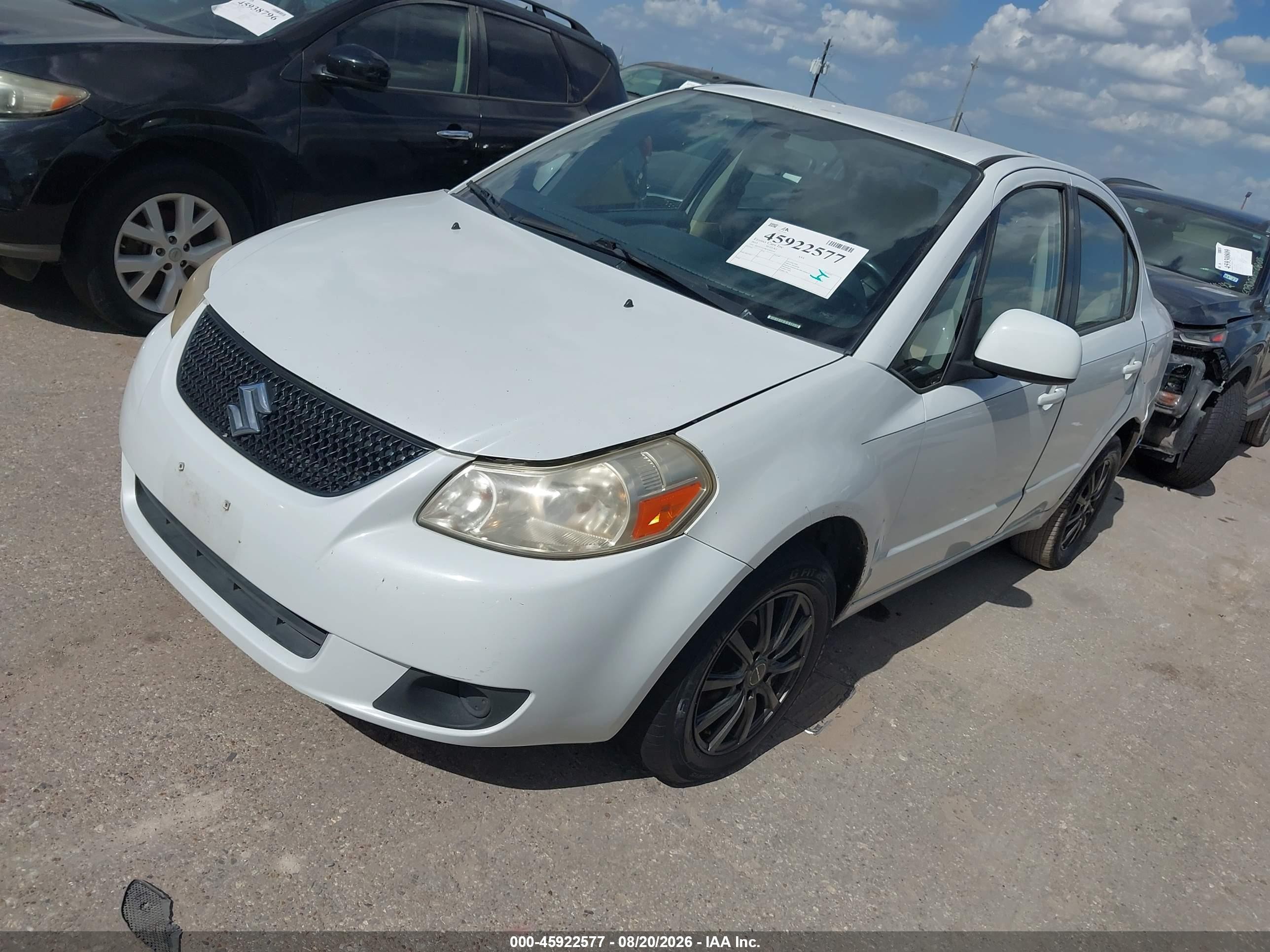 2012 Suzuki Sx4 Le/le Popular White vin: JS2YC5A38C6300554