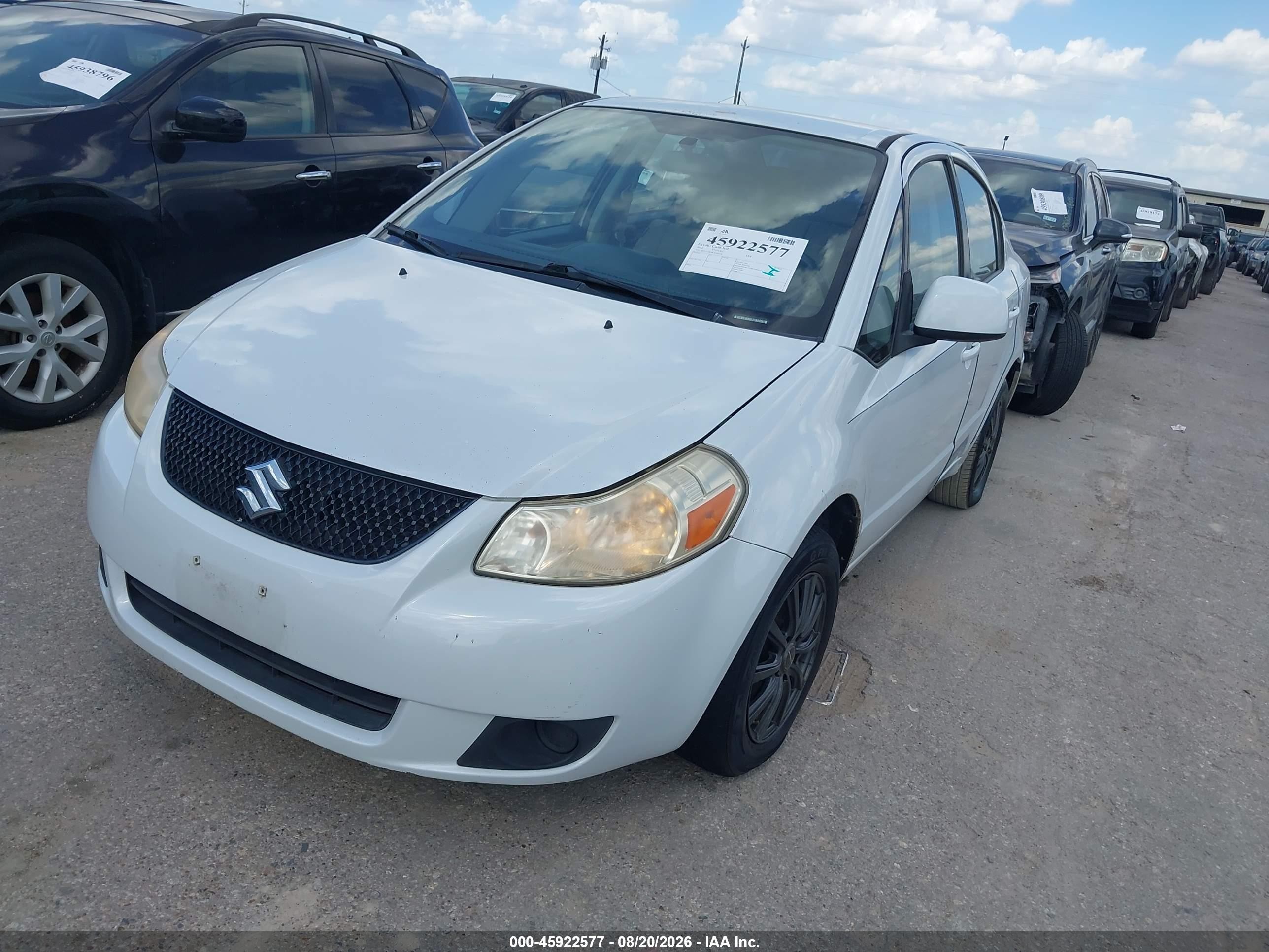 2012 Suzuki Sx4 Le/le Popular White vin: JS2YC5A38C6300554