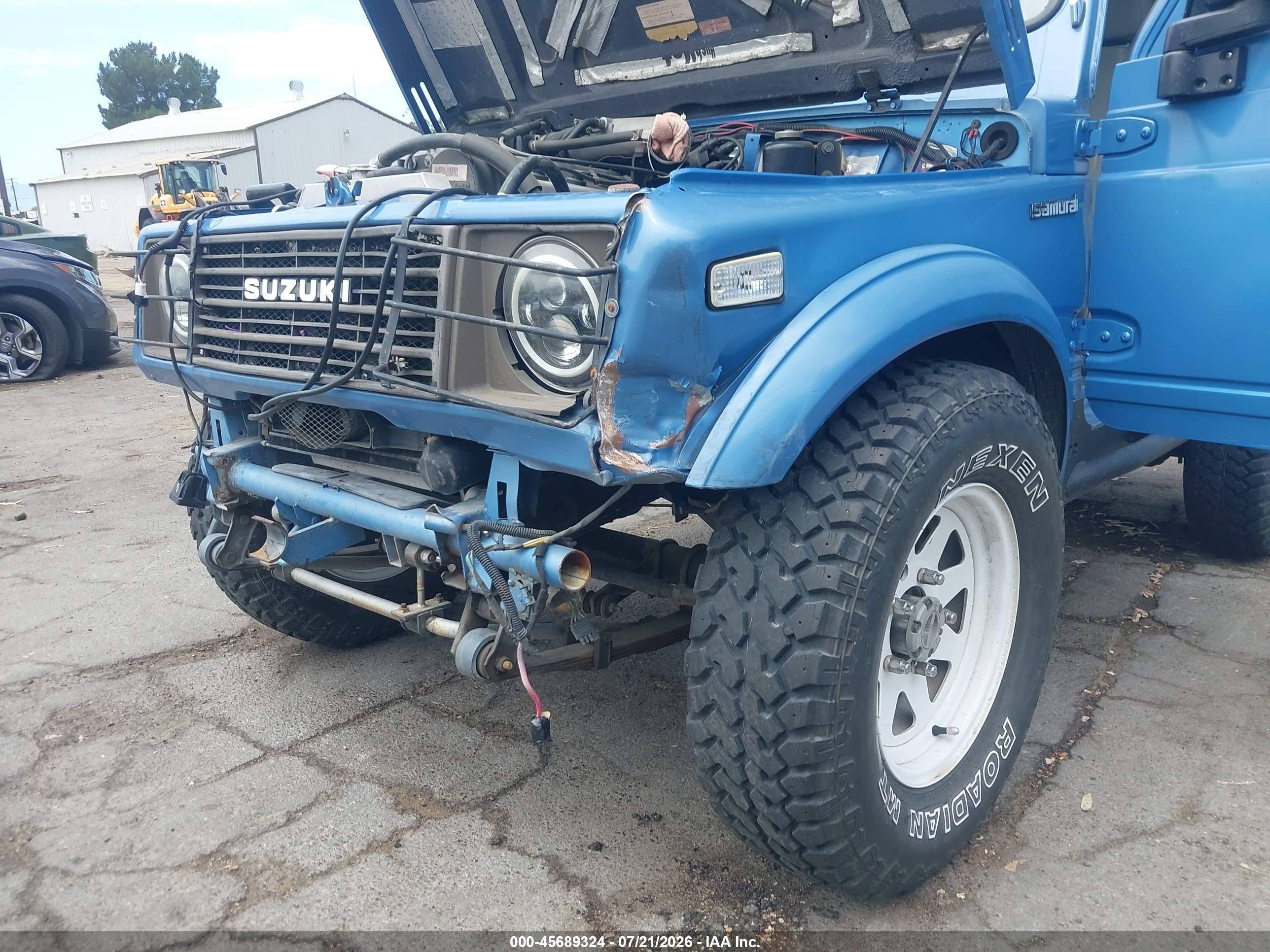 1986 Suzuki Samurai Blue vin: JS3JC51V0G4100655