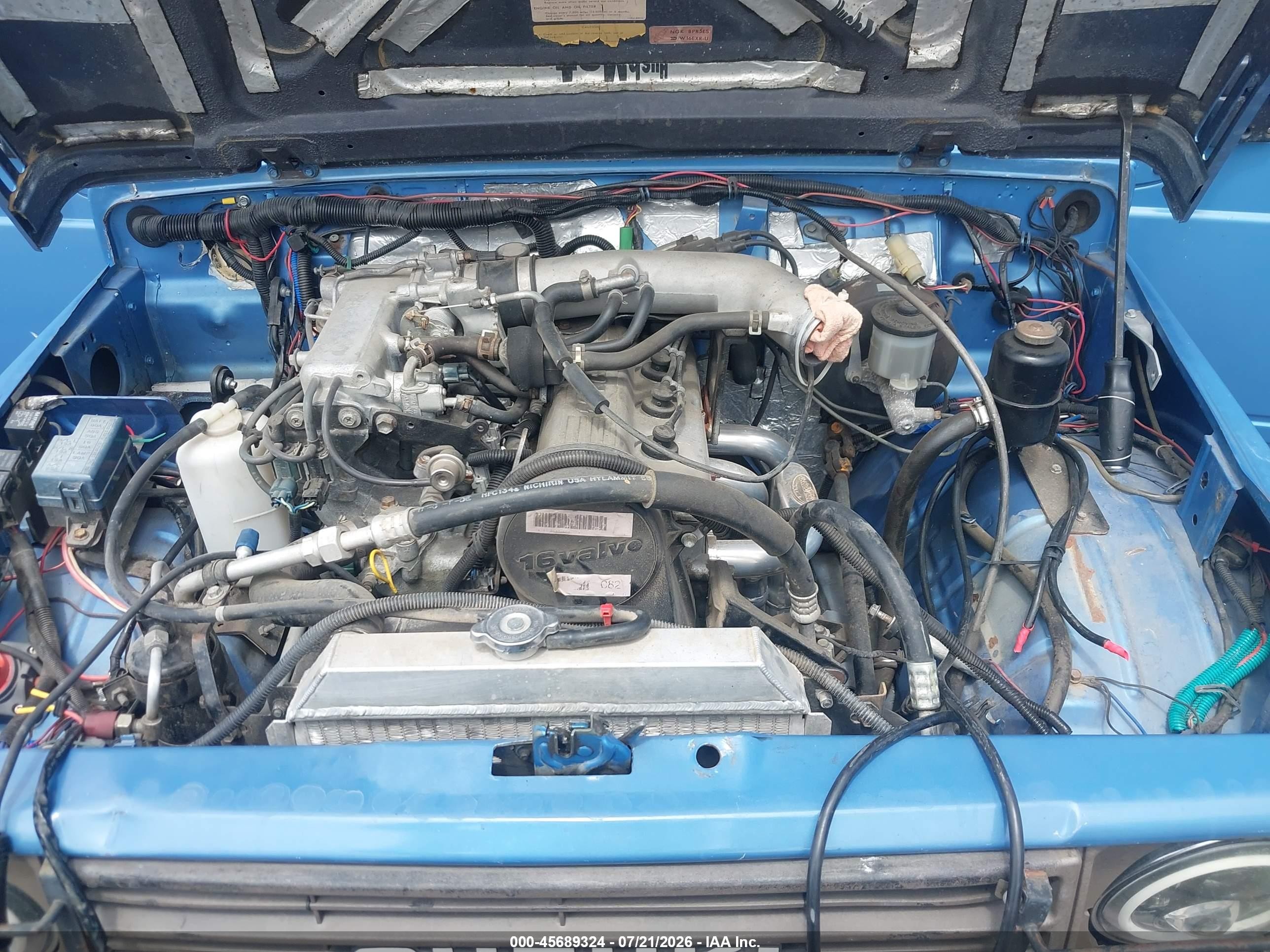 1986 Suzuki Samurai Blue vin: JS3JC51V0G4100655