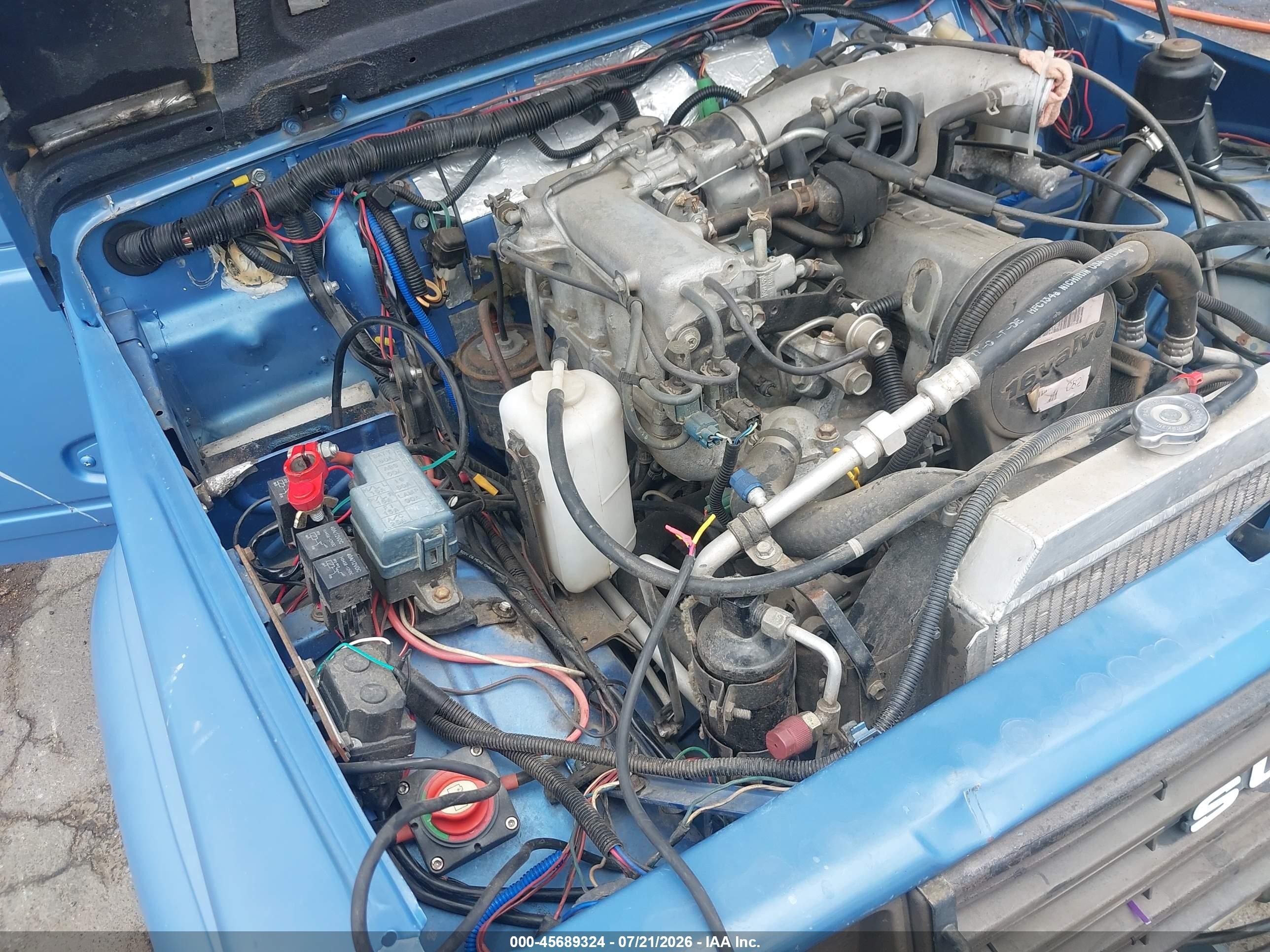 1986 Suzuki Samurai Blue vin: JS3JC51V0G4100655