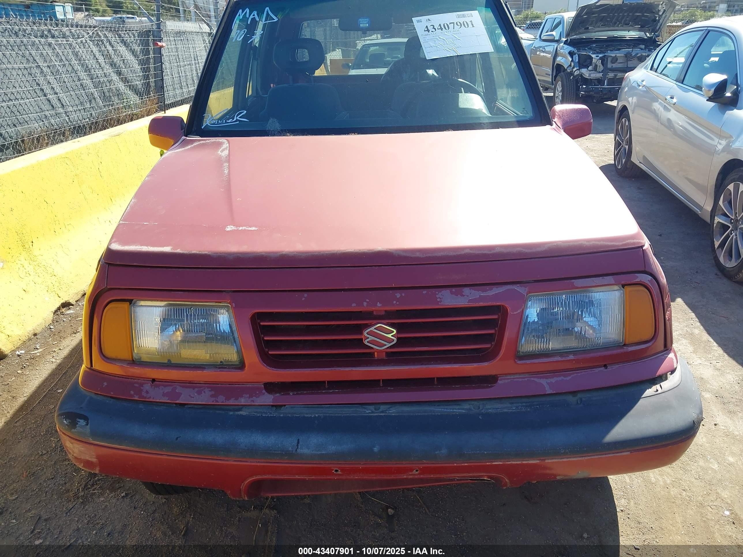 1995 Suzuki Sidekick Jx/jlx Maroon vin: JS3TD03V3S4102656