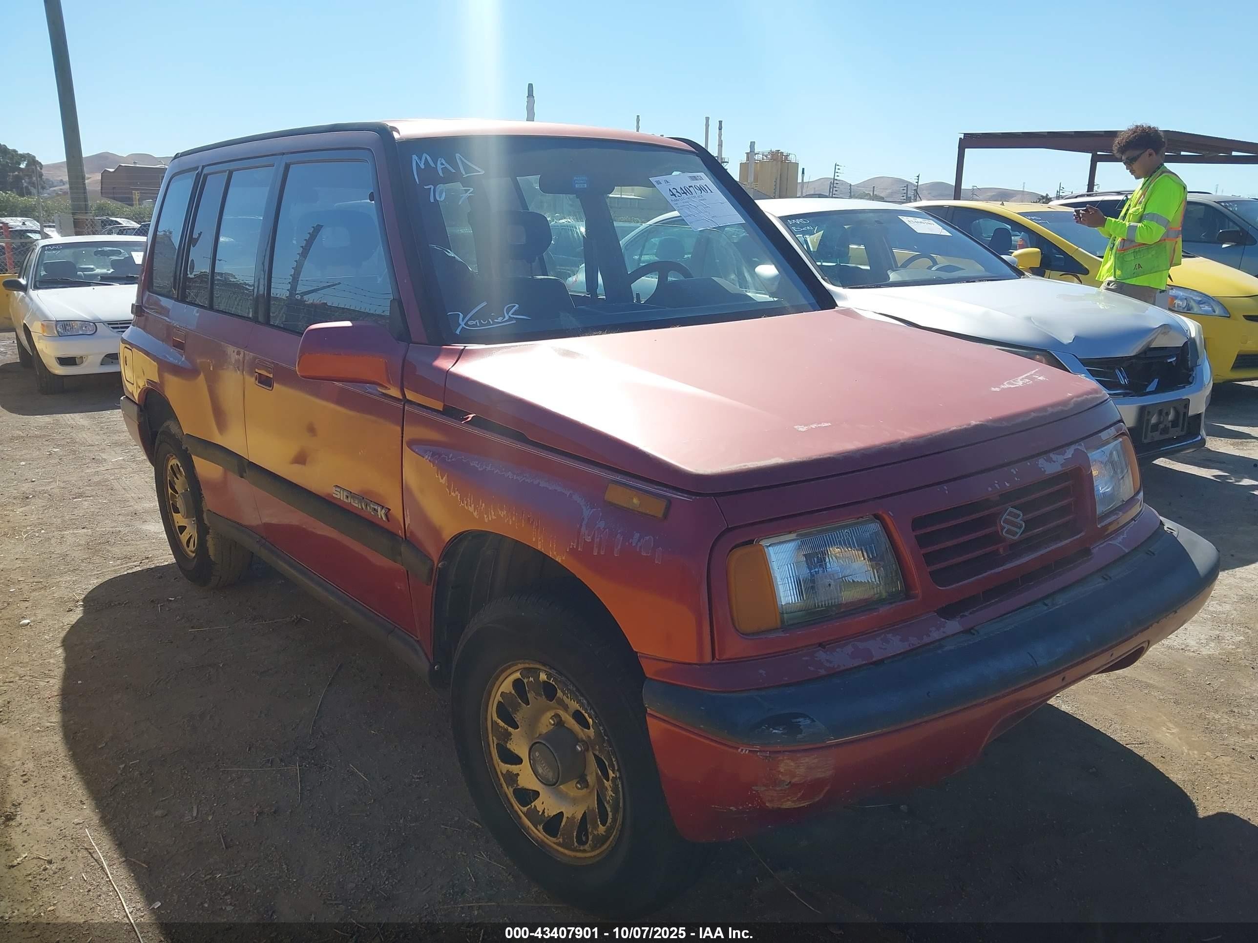 1995 Suzuki Sidekick Jx/jlx Maroon vin: JS3TD03V3S4102656