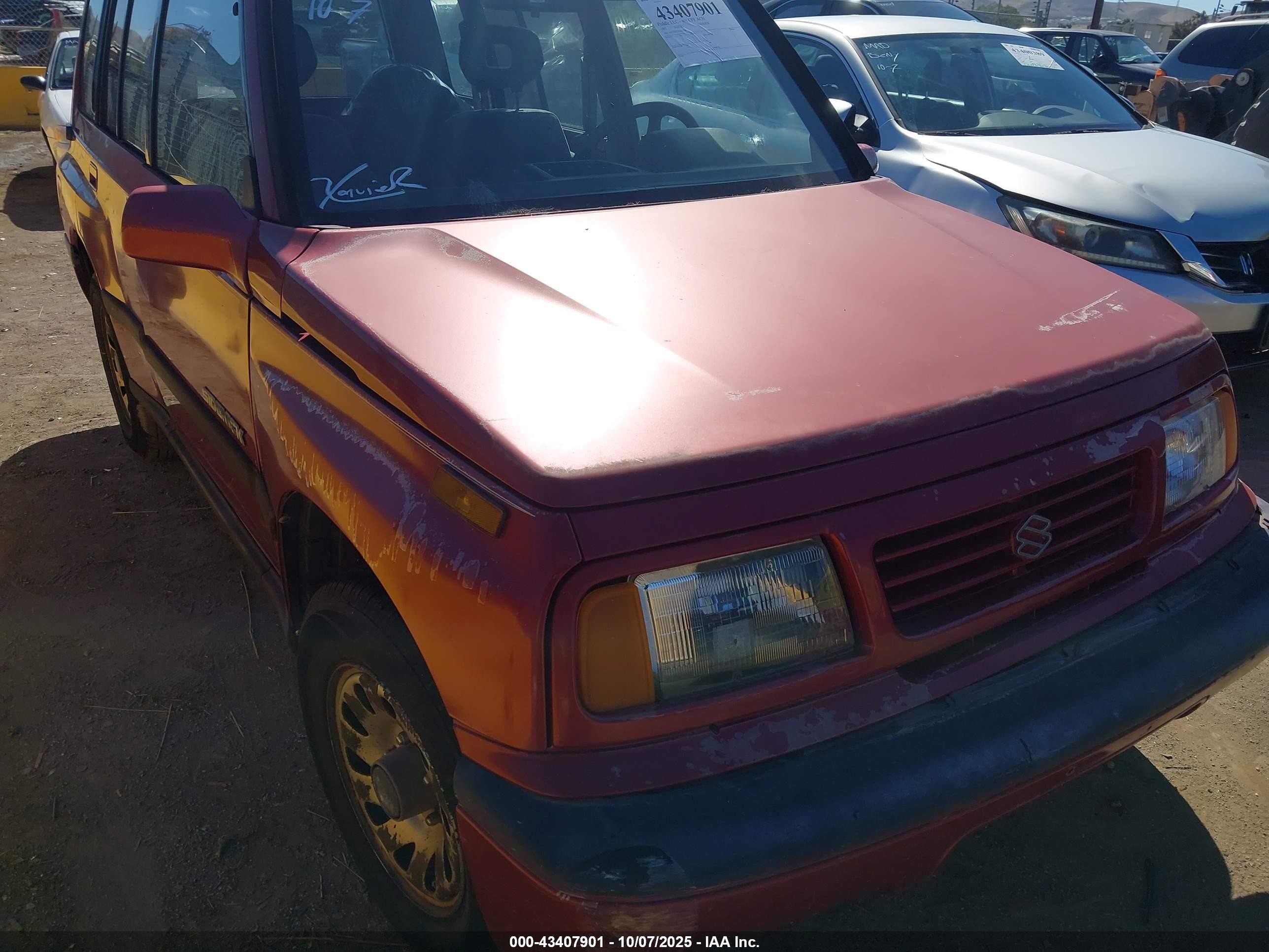 1995 Suzuki Sidekick Jx/jlx Maroon vin: JS3TD03V3S4102656