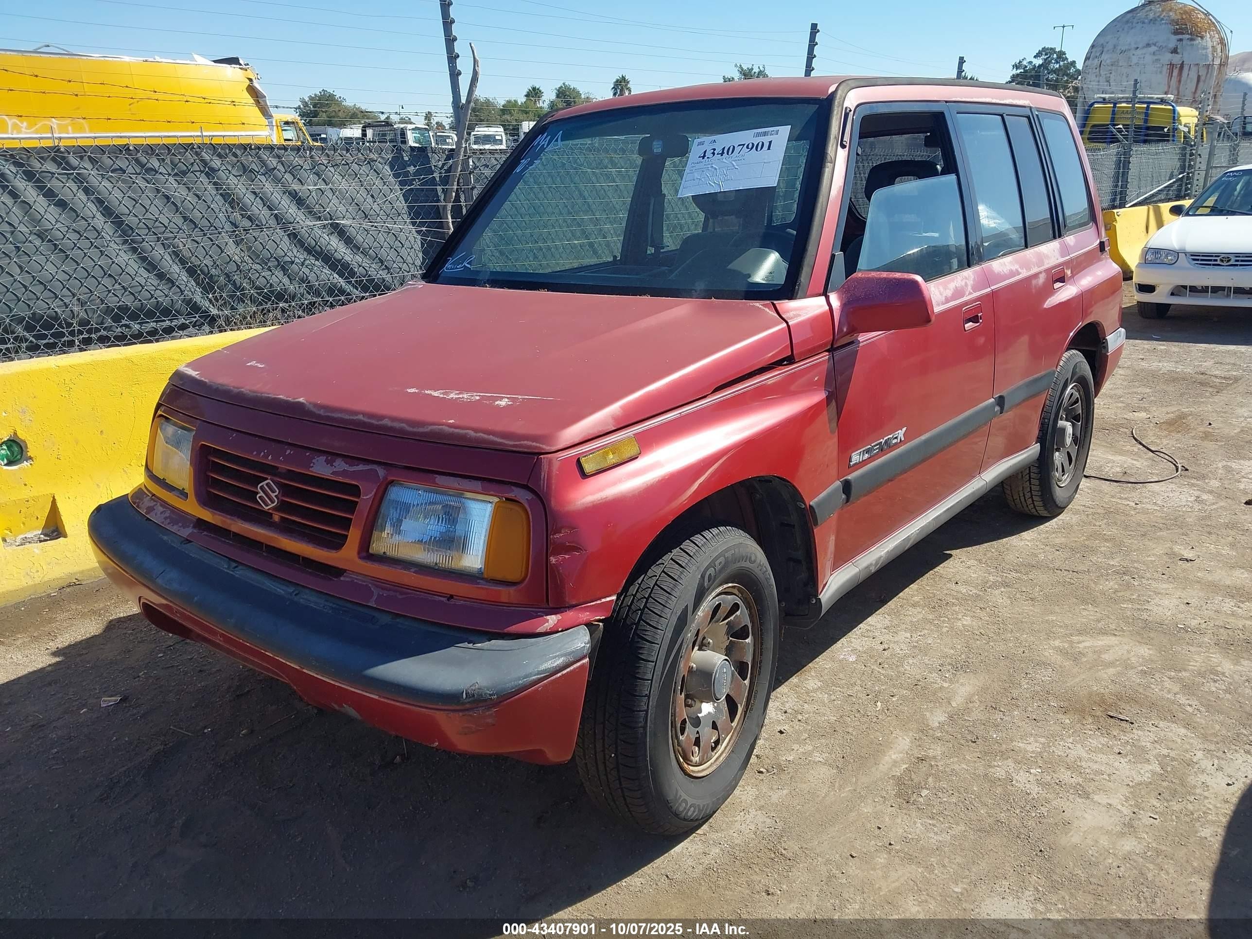 1995 Suzuki Sidekick Jx/jlx Maroon vin: JS3TD03V3S4102656