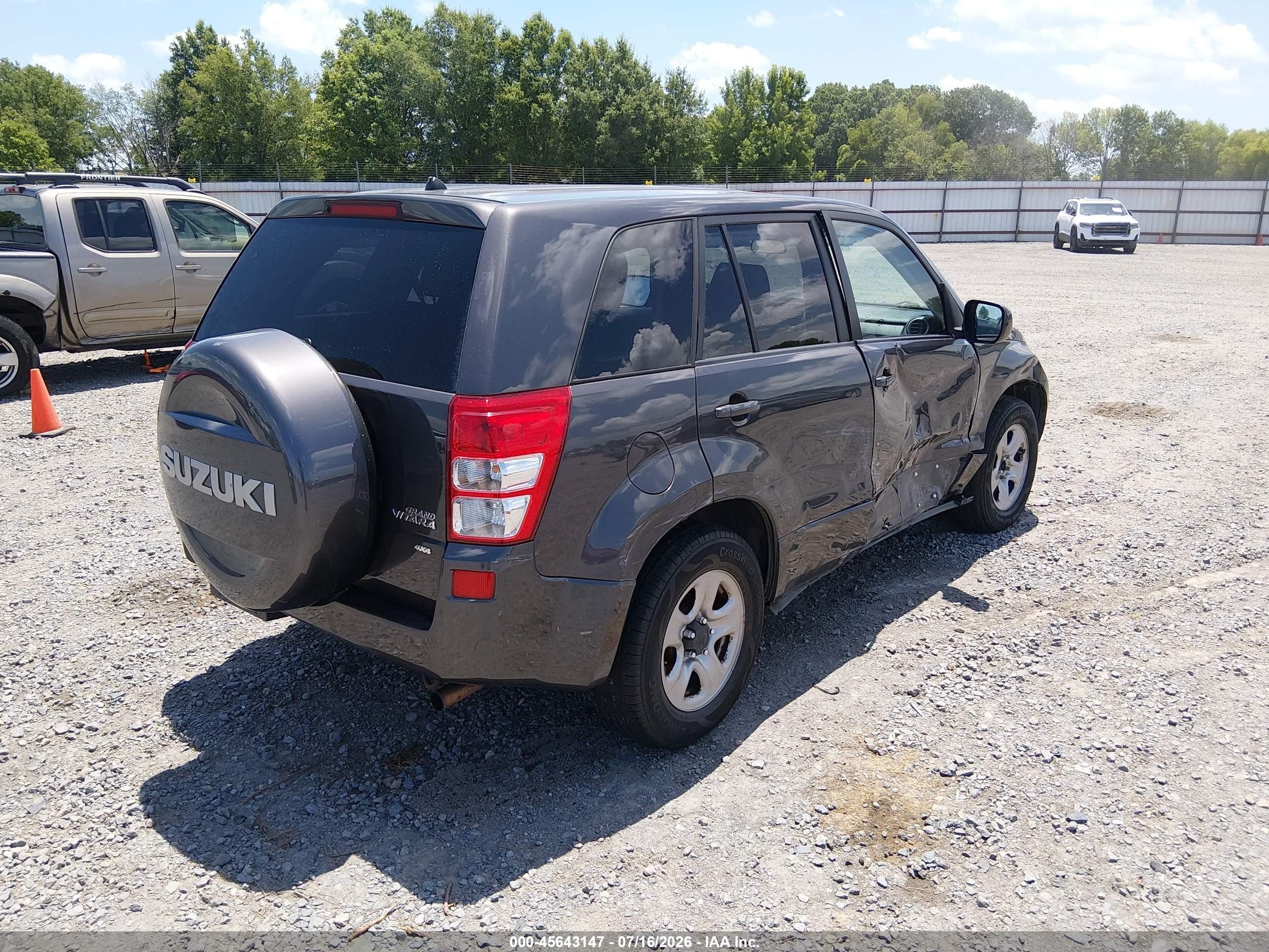 2012 Suzuki Grand Vitara Premium Gray vin: JS3TD0D20C4100403