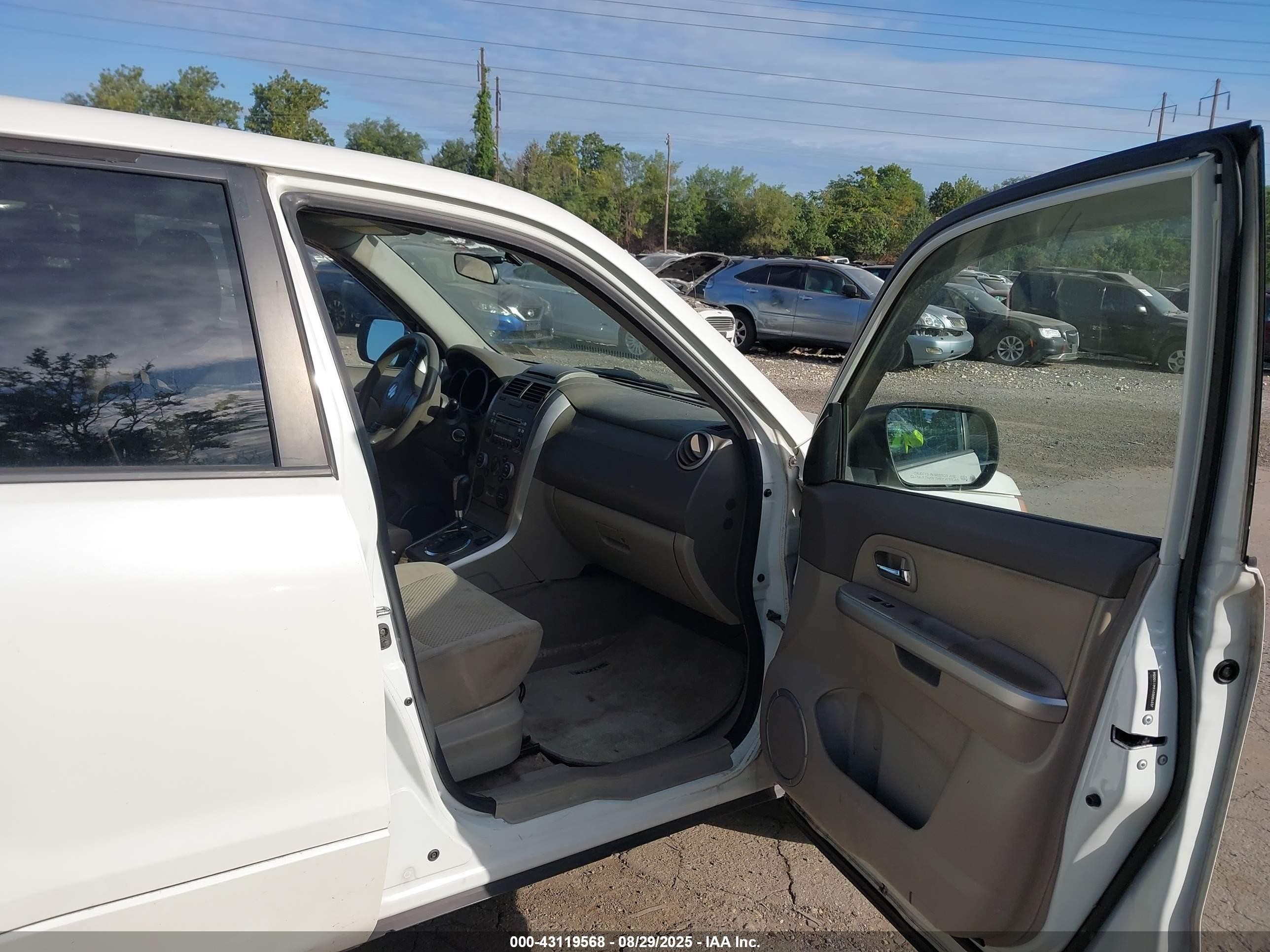 2010 Suzuki Grand Vitara Premium White vin: JS3TD0D21A4110094