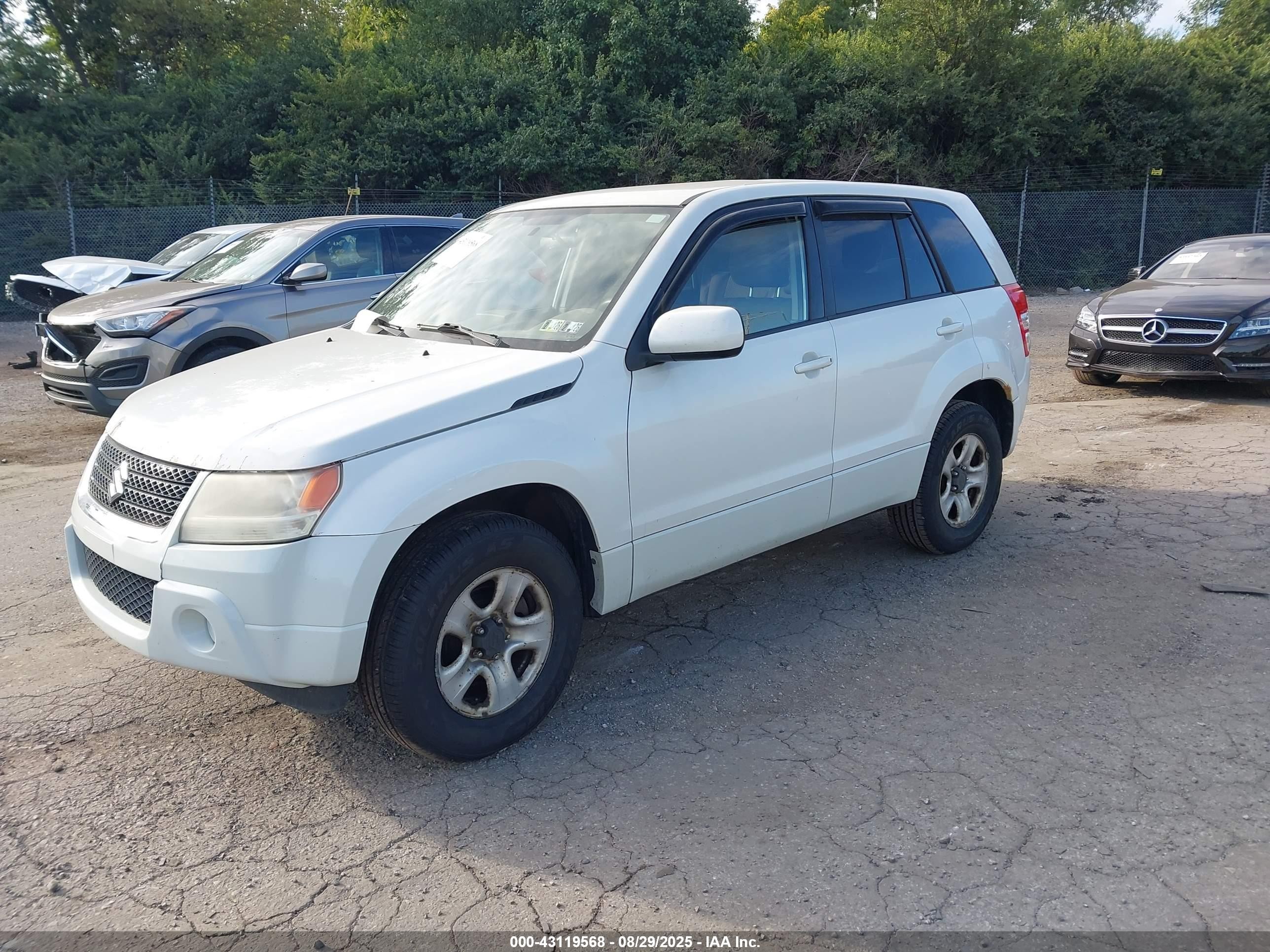 2010 Suzuki Grand Vitara Premium White vin: JS3TD0D21A4110094