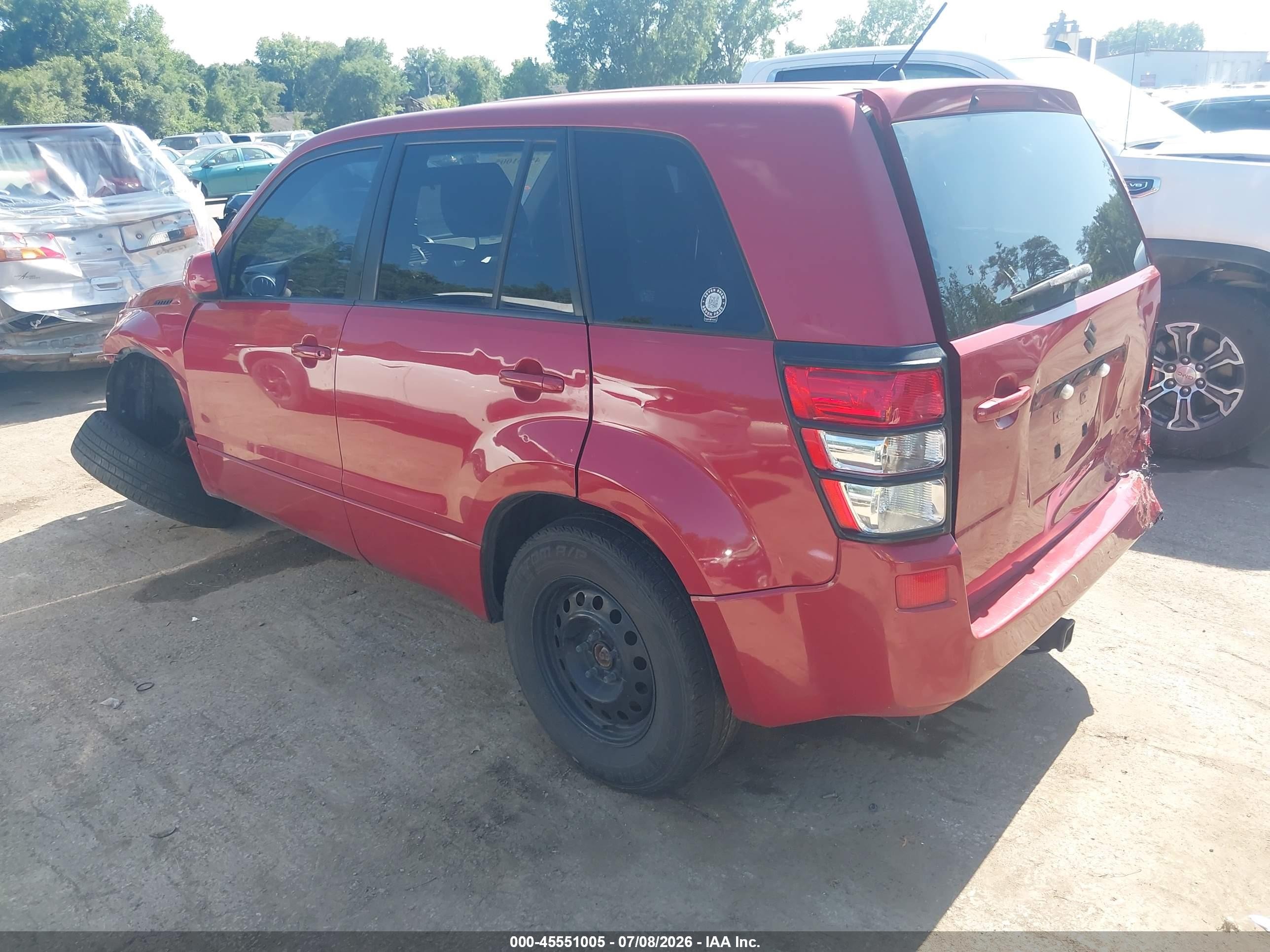 2012 Suzuki Grand Vitara Premium Red vin: JS3TD0D64C4100651