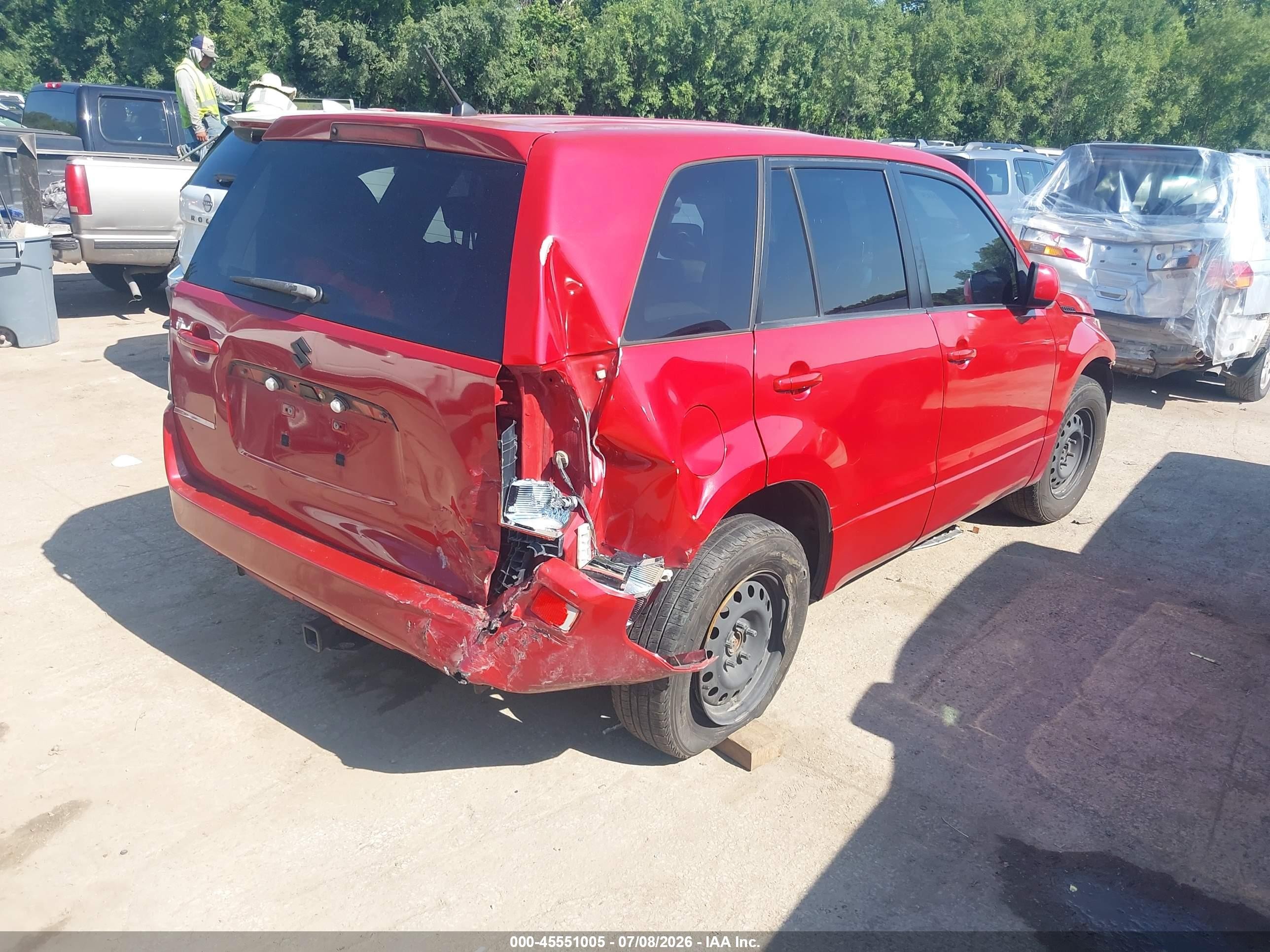 2012 Suzuki Grand Vitara Premium Red vin: JS3TD0D64C4100651