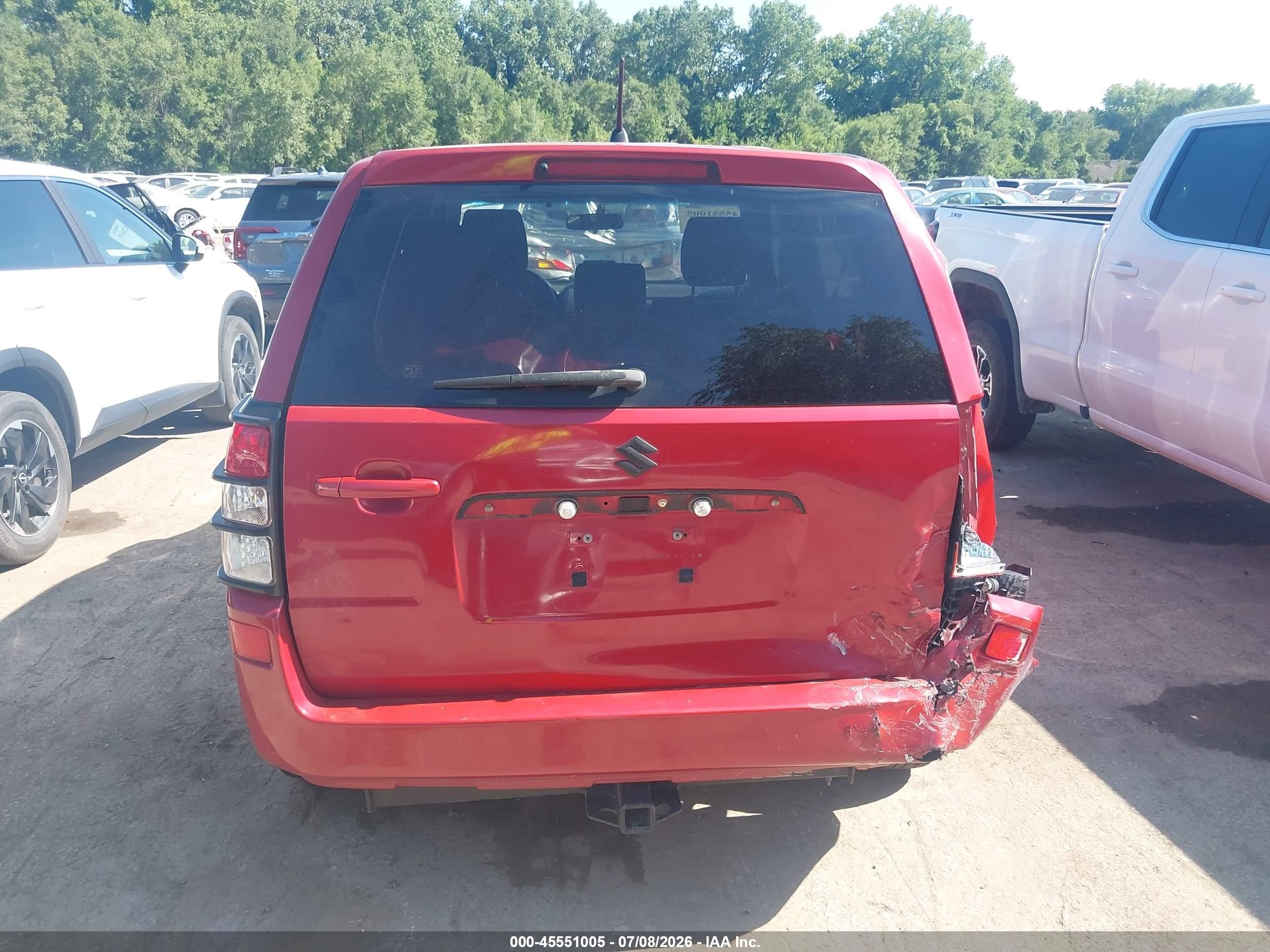 2012 Suzuki Grand Vitara Premium Red vin: JS3TD0D64C4100651