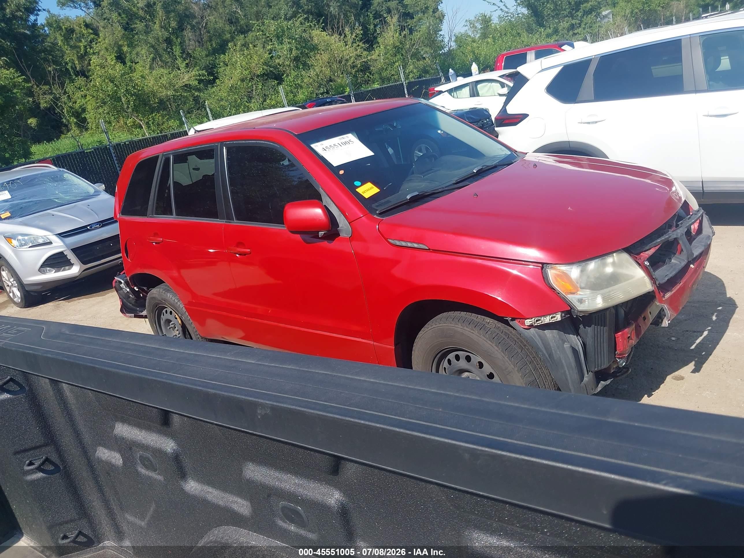 2012 Suzuki Grand Vitara Premium Red vin: JS3TD0D64C4100651