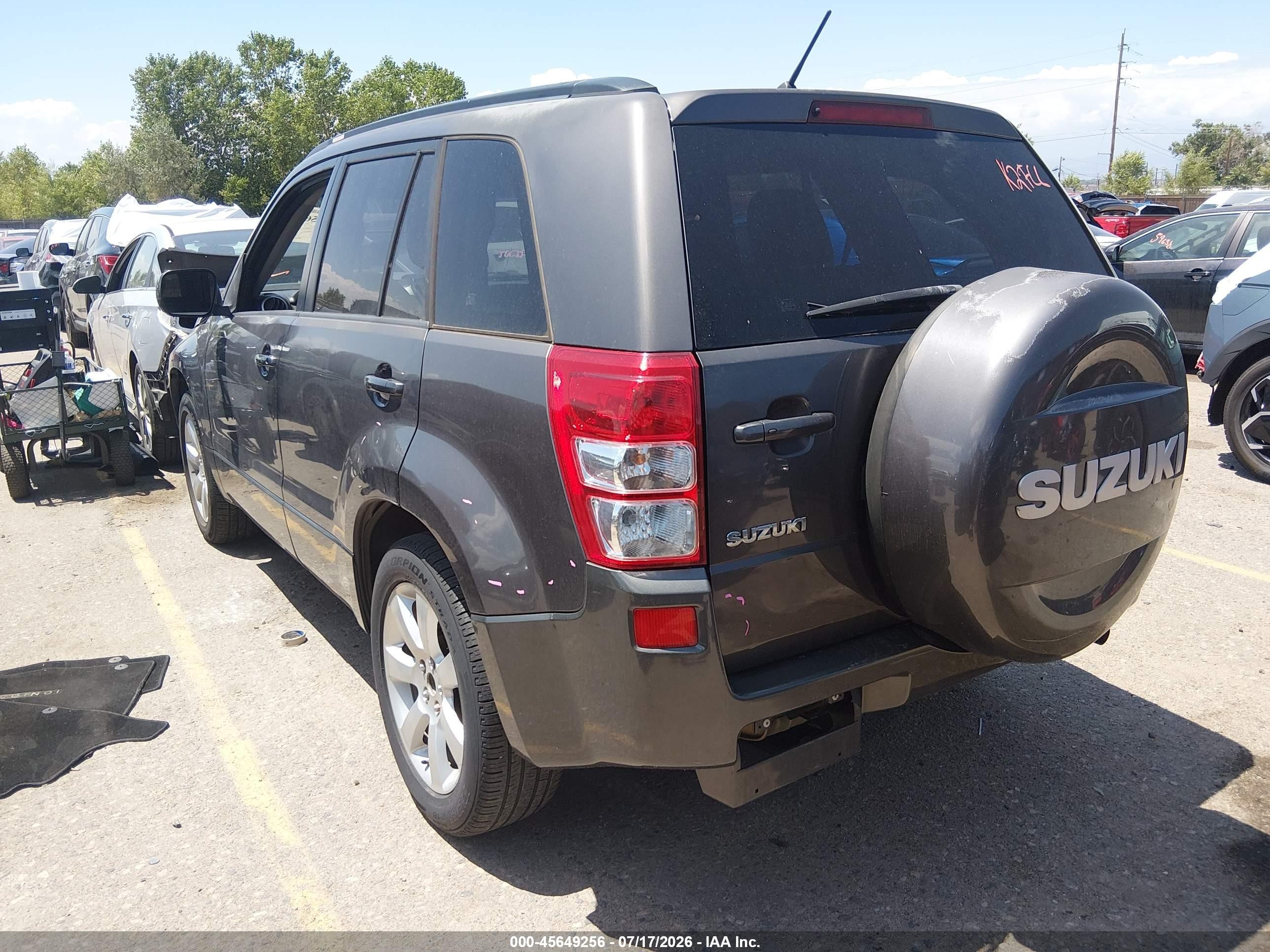2012 Suzuki Grand Vitara Limited Gray vin: JS3TD0D71C4101149