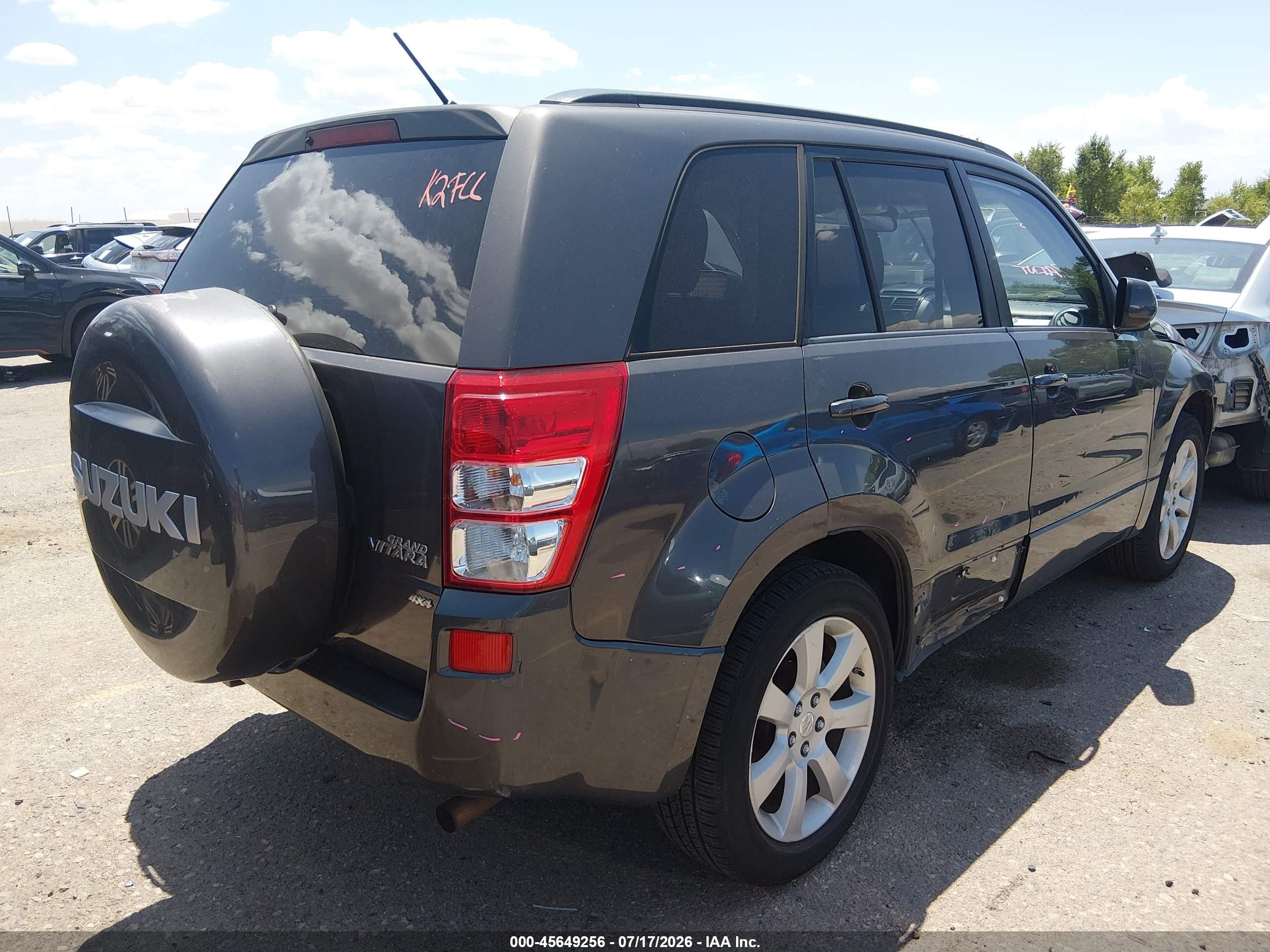 2012 Suzuki Grand Vitara Limited Gray vin: JS3TD0D71C4101149