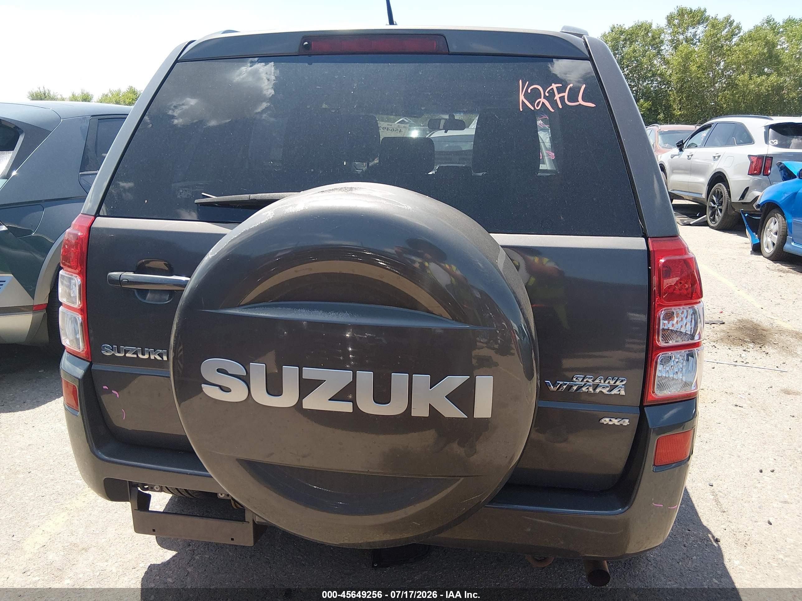 2012 Suzuki Grand Vitara Limited Gray vin: JS3TD0D71C4101149