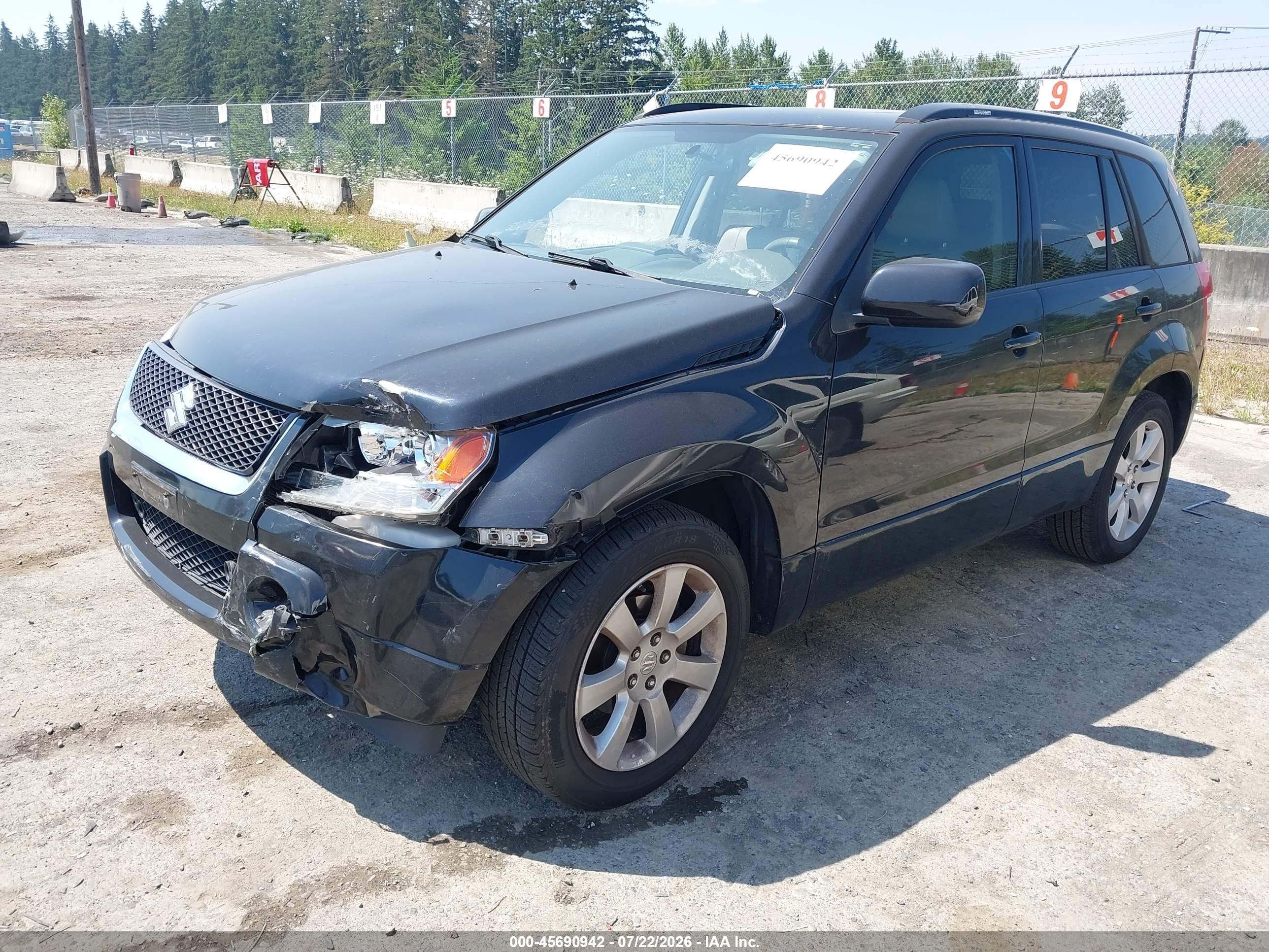 2012 Suzuki Grand Vitara Limited Black vin: JS3TD0D74C4101212
