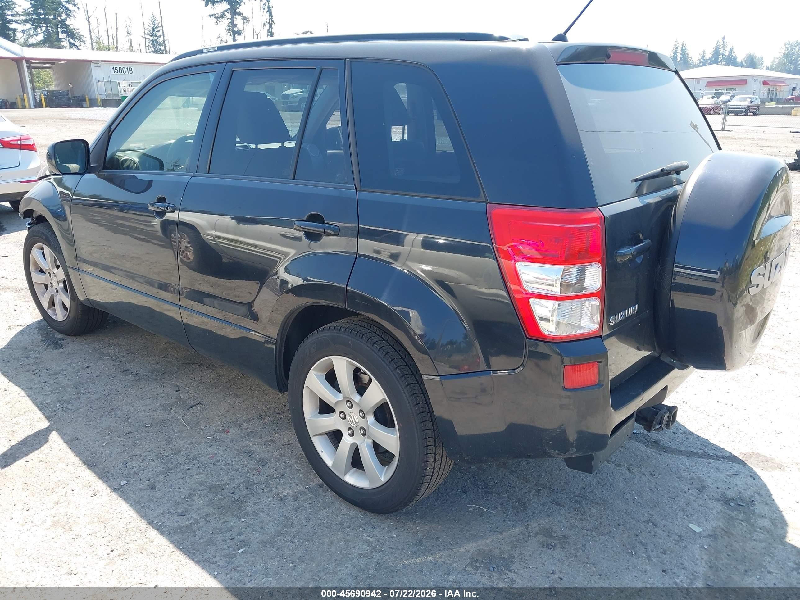 2012 Suzuki Grand Vitara Limited Black vin: JS3TD0D74C4101212