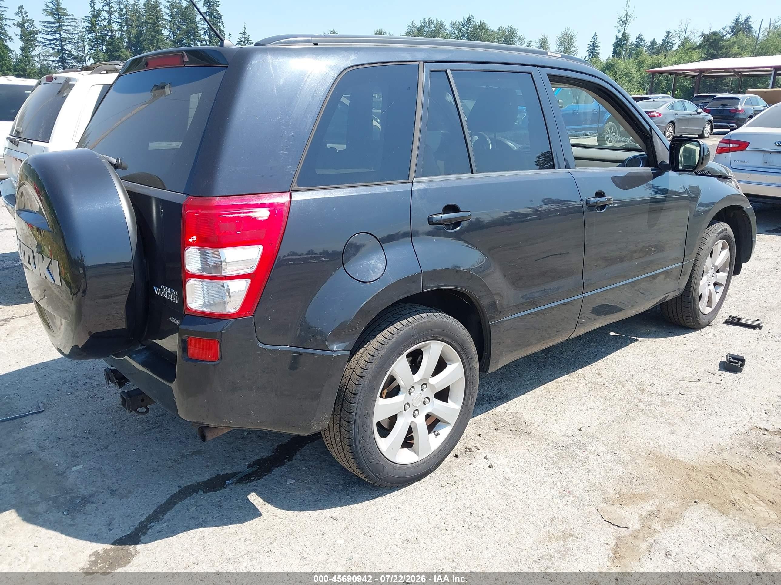 2012 Suzuki Grand Vitara Limited Black vin: JS3TD0D74C4101212