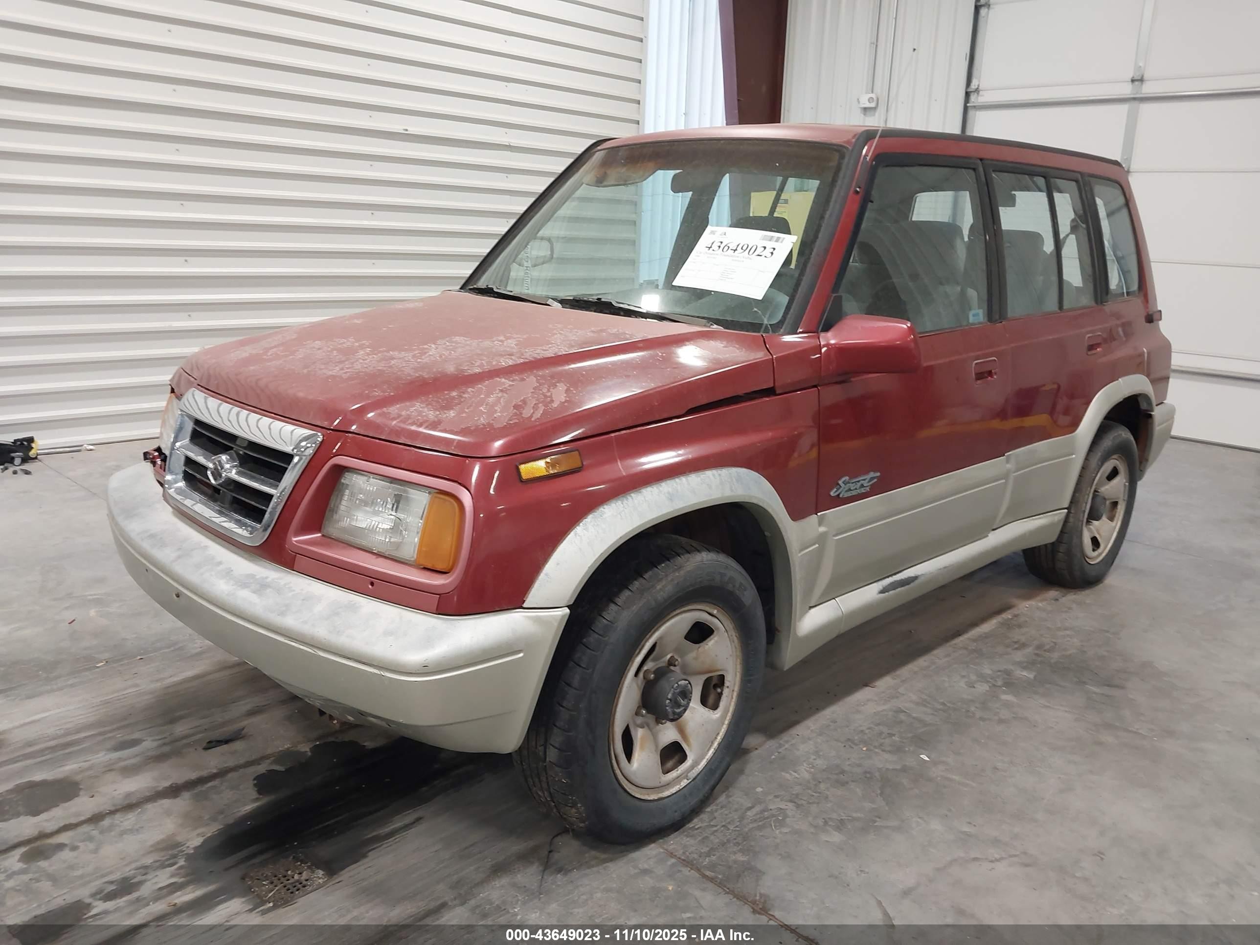 1998 Suzuki Sidekick Jlx Sport/jx Sport Red vin: JS3TD21V2W4101664