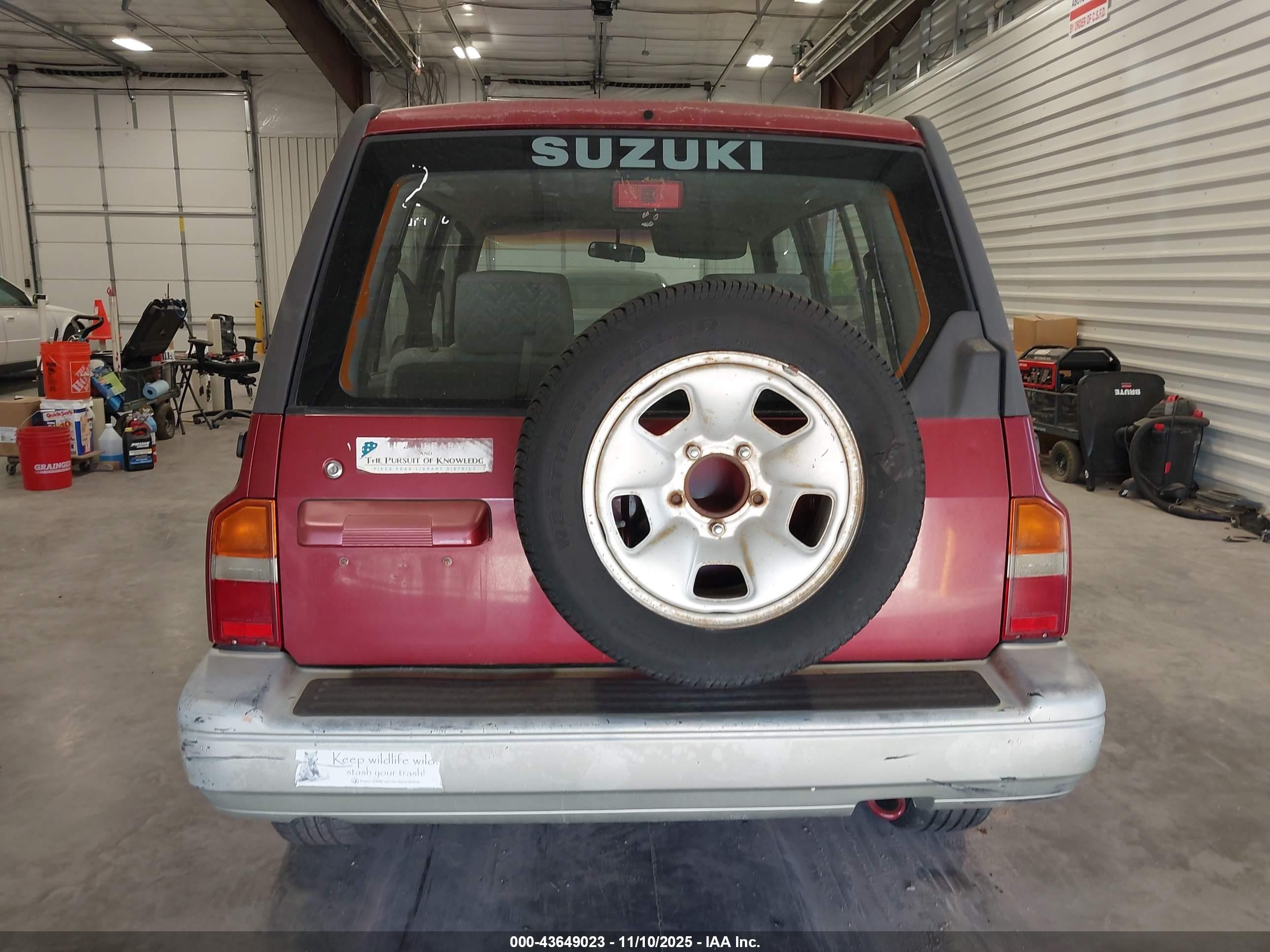 1998 Suzuki Sidekick Jlx Sport/jx Sport Red vin: JS3TD21V2W4101664