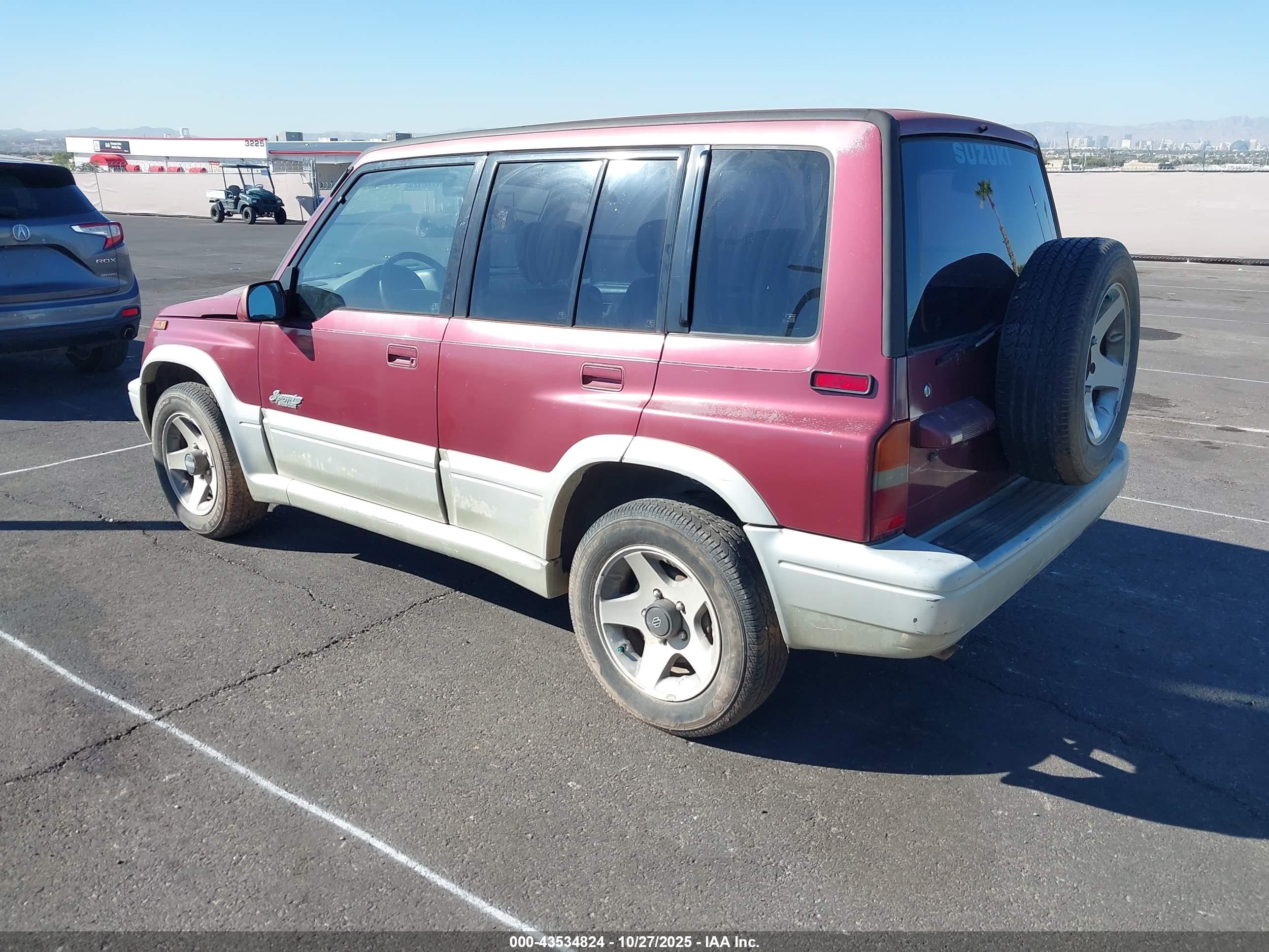1998 Suzuki Sidekick Jlx Sport/jx Sport Red vin: JS3TD21V2W4109389
