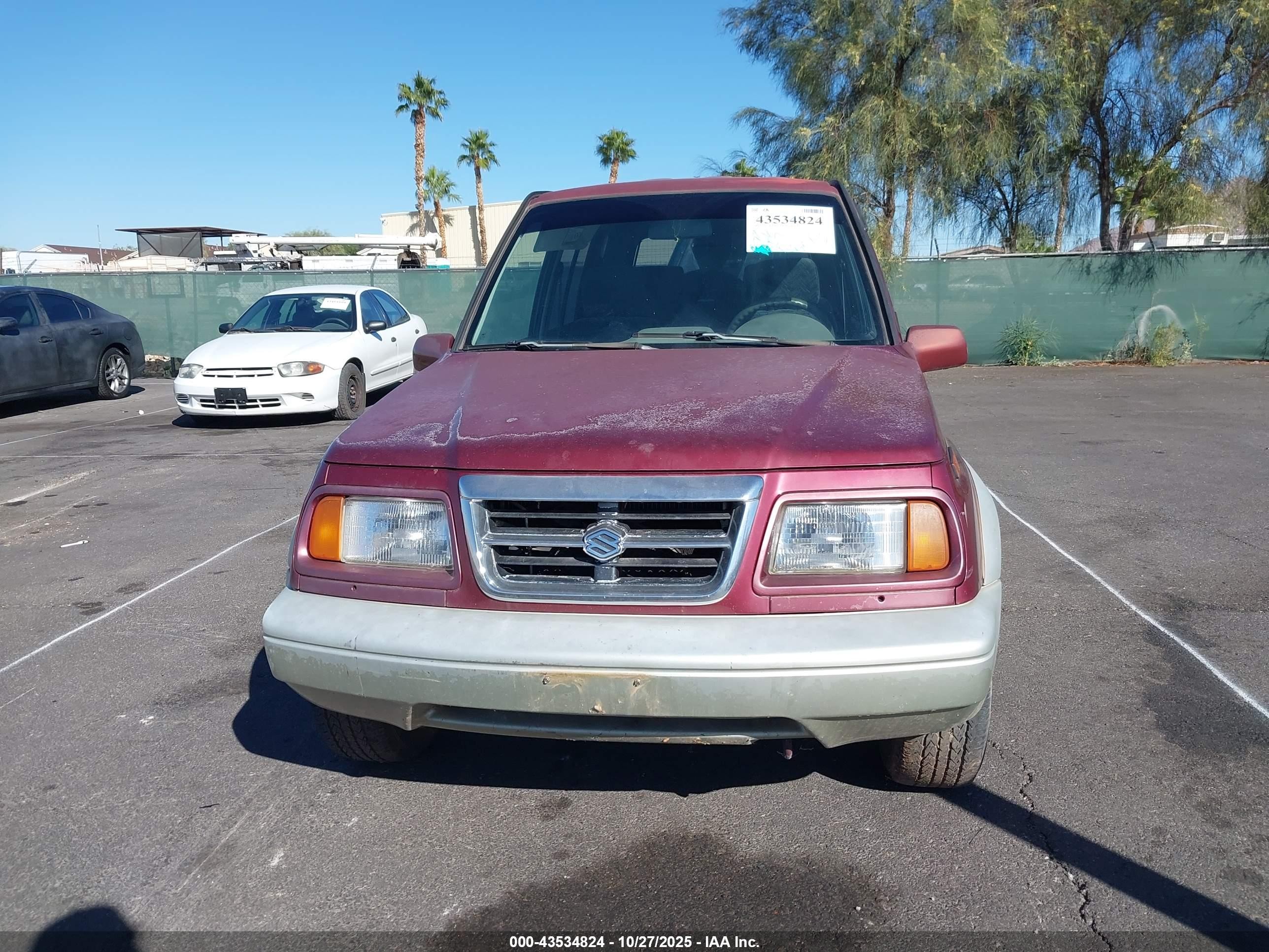 1998 Suzuki Sidekick Jlx Sport/jx Sport Red vin: JS3TD21V2W4109389