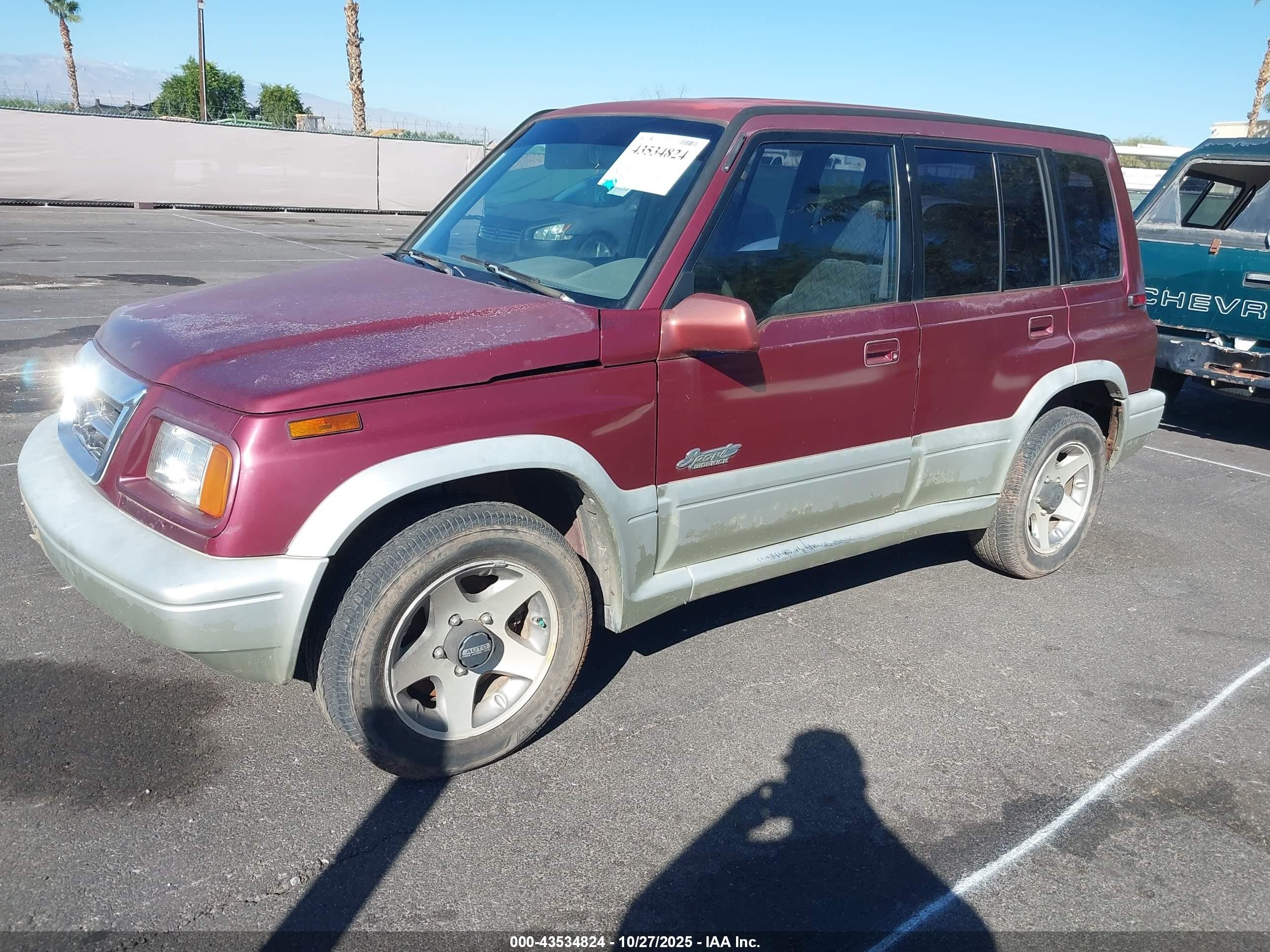 1998 Suzuki Sidekick Jlx Sport/jx Sport Red vin: JS3TD21V2W4109389