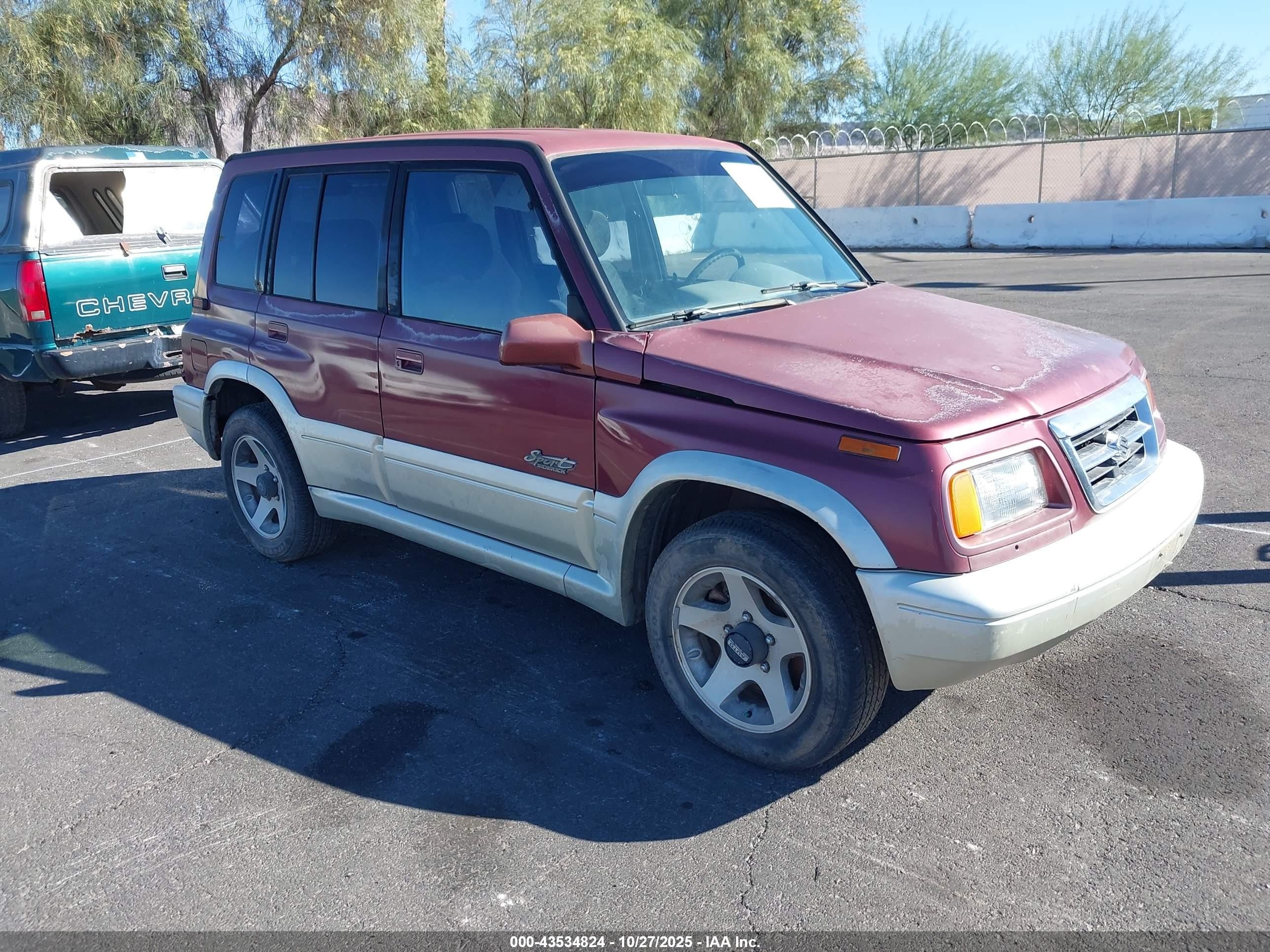 1998 Suzuki Sidekick Jlx Sport/jx Sport Red vin: JS3TD21V2W4109389